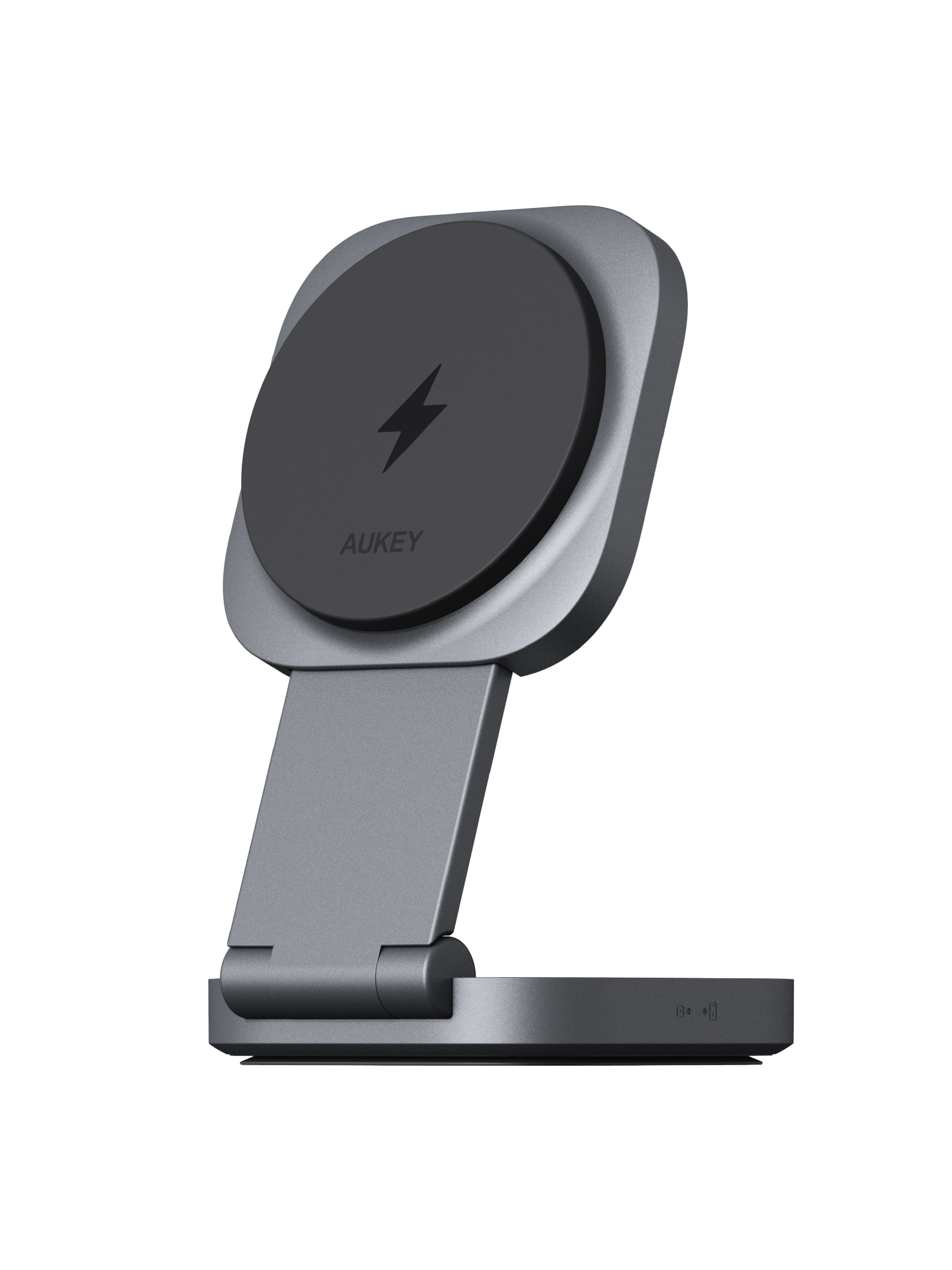 AUKEY LC-MC211 MagFusion L Qi2 2-in-1 faltbare magnetische schnelle kabellose Ladestation