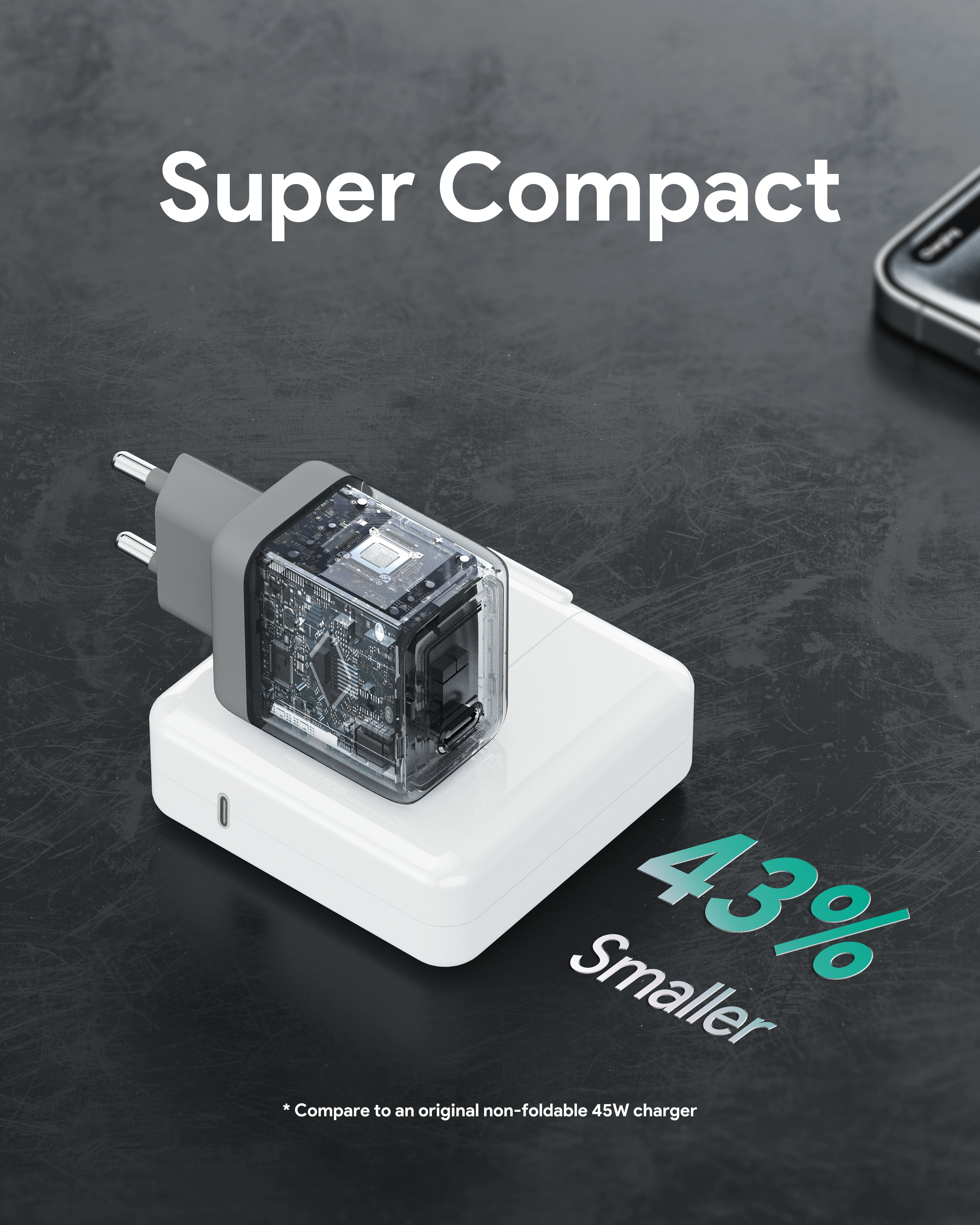 AUKEY PA-C2 Comet 45W PD Wandladegerät mit GaN-Technologie