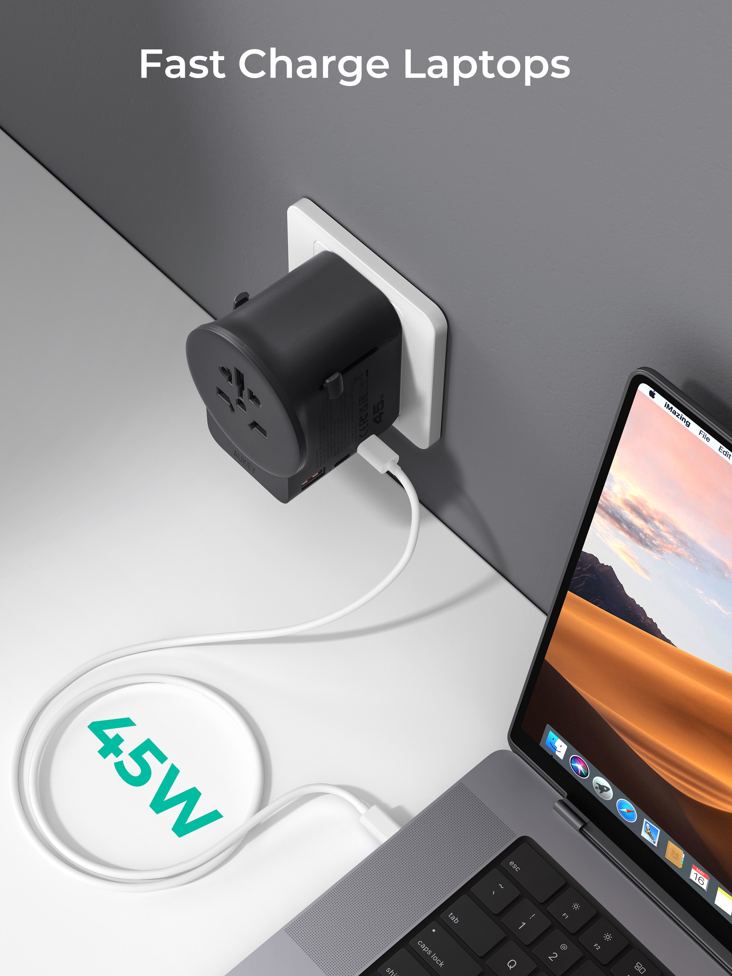 AUKEY PA-TA10A 45W GaN-Universaladapter