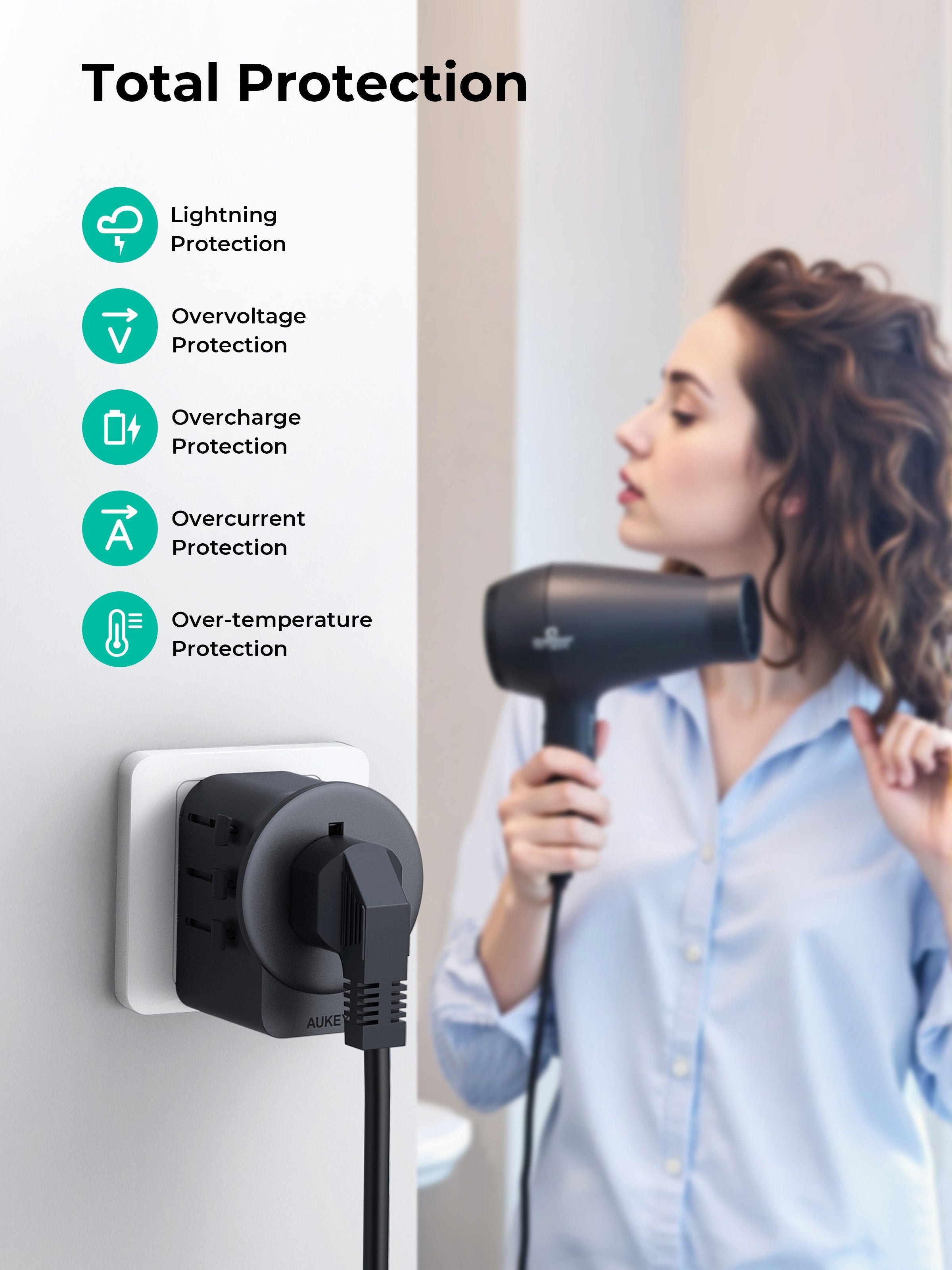 AUKEY PA-TA10A 45W GaN-Universaladapter