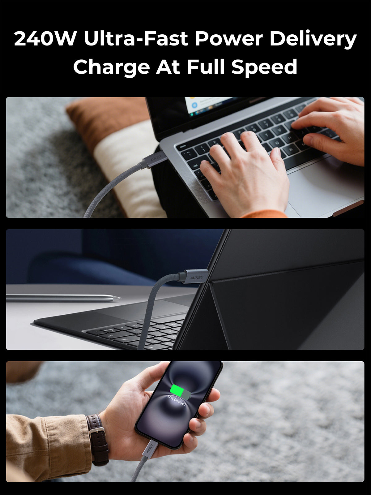 AUKEY CB-DCC321 Circlet Mix 20G USB4 GEN2 20G 2M