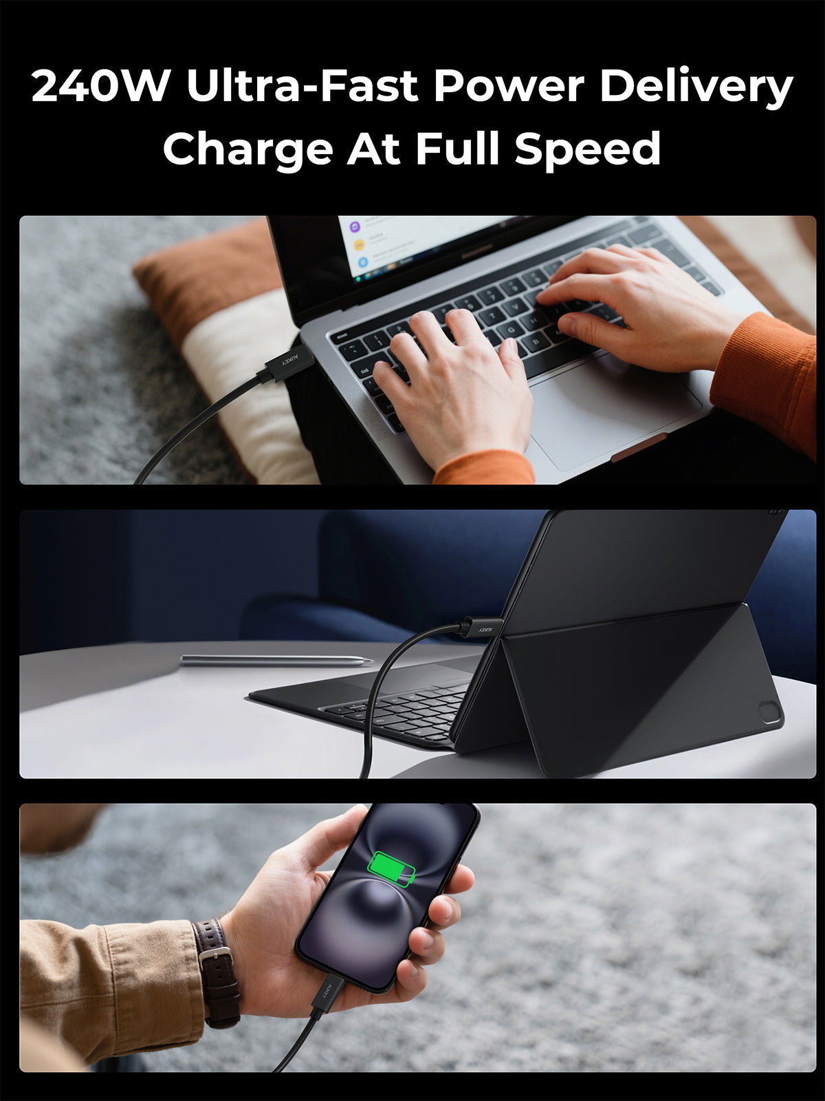 AUKEY CB-DCC402 Circlet Mix 80G USB4 V2.0 80G 1.5M