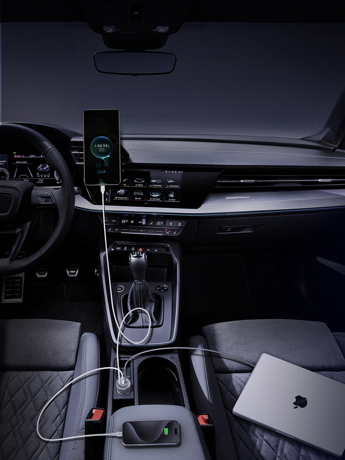AUKEY CC-P3 Pathfinder Mix 3 100W Schnellladegerät für Autos