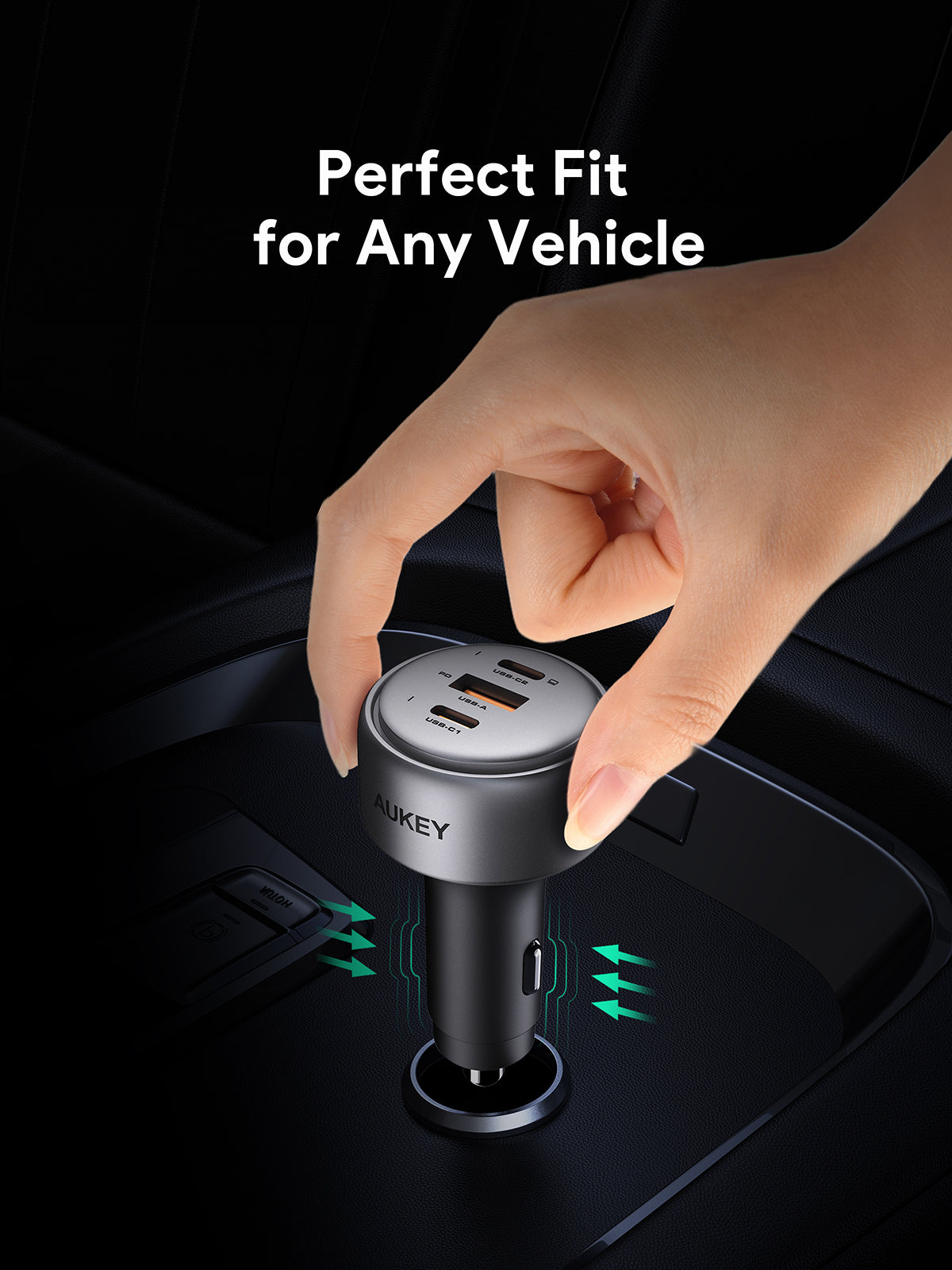 AUKEY CC-P4 Pathfinder Mix 3 165W Schnellladegerät für Autos