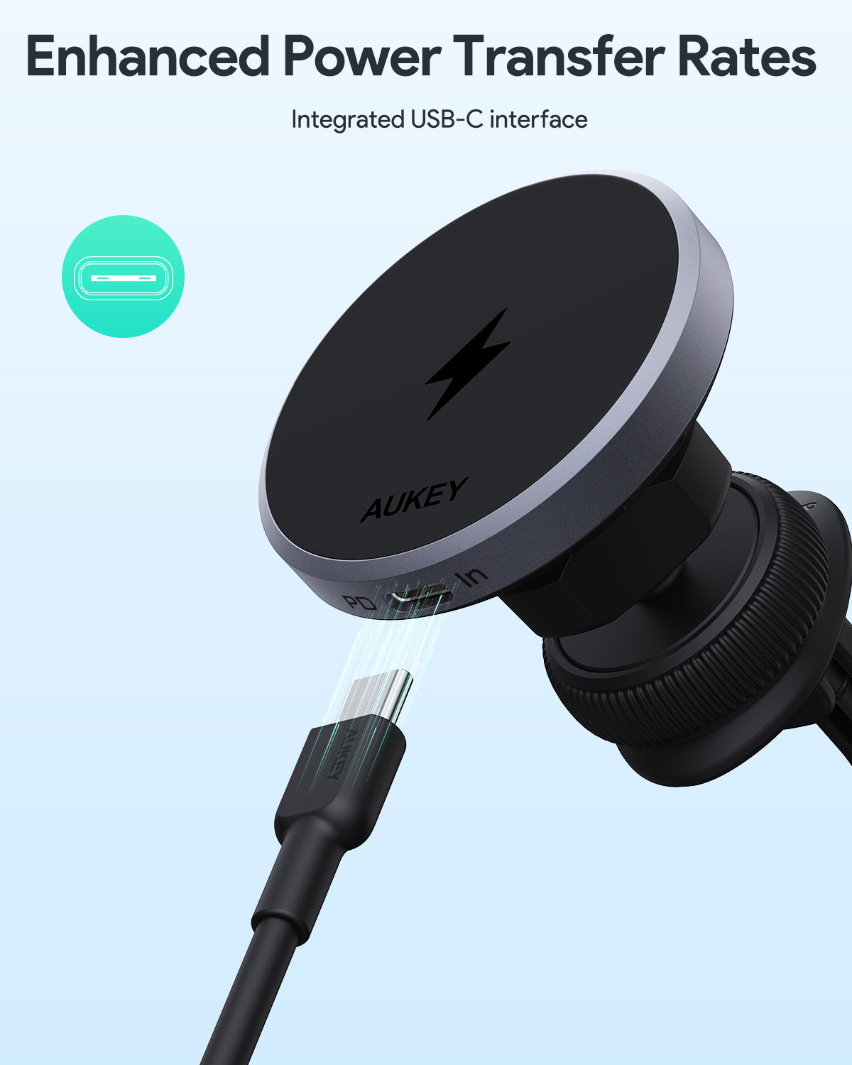 AUKEY HD-MC13 Qi2 Kabellose Ladehalterung für Smartphones