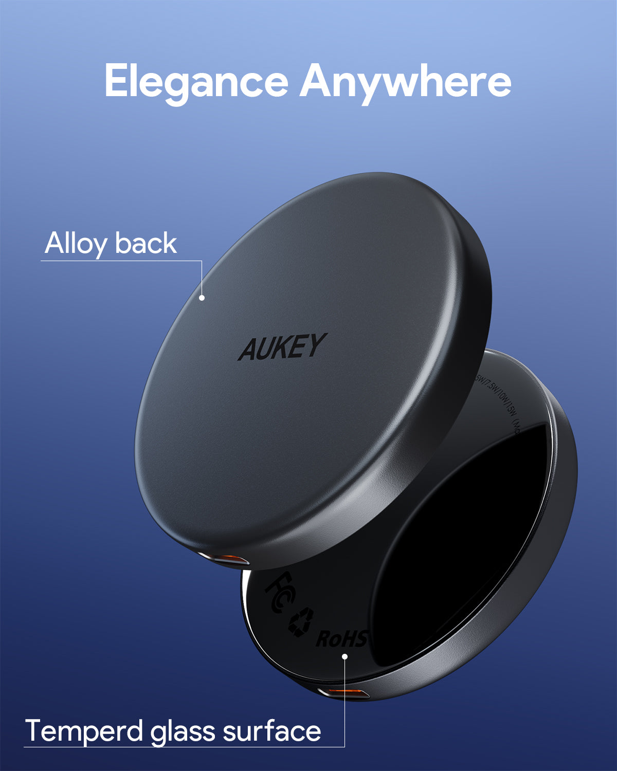 AUKEY LC-MC10 Qi2 Magnetisches kabelloses Ladegerät