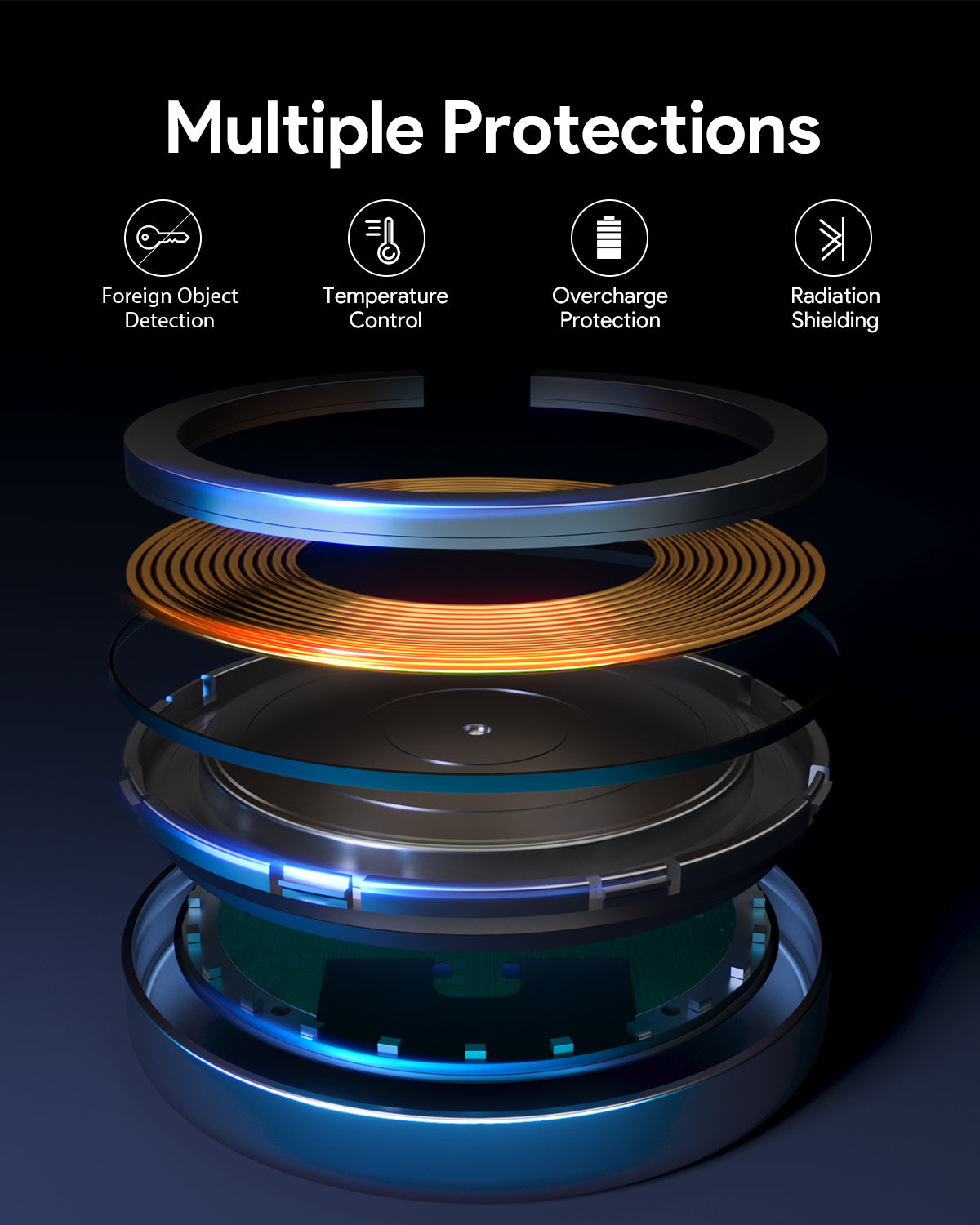 AUKEY LC-MC10 Qi2 Magnetisches kabelloses Ladegerät