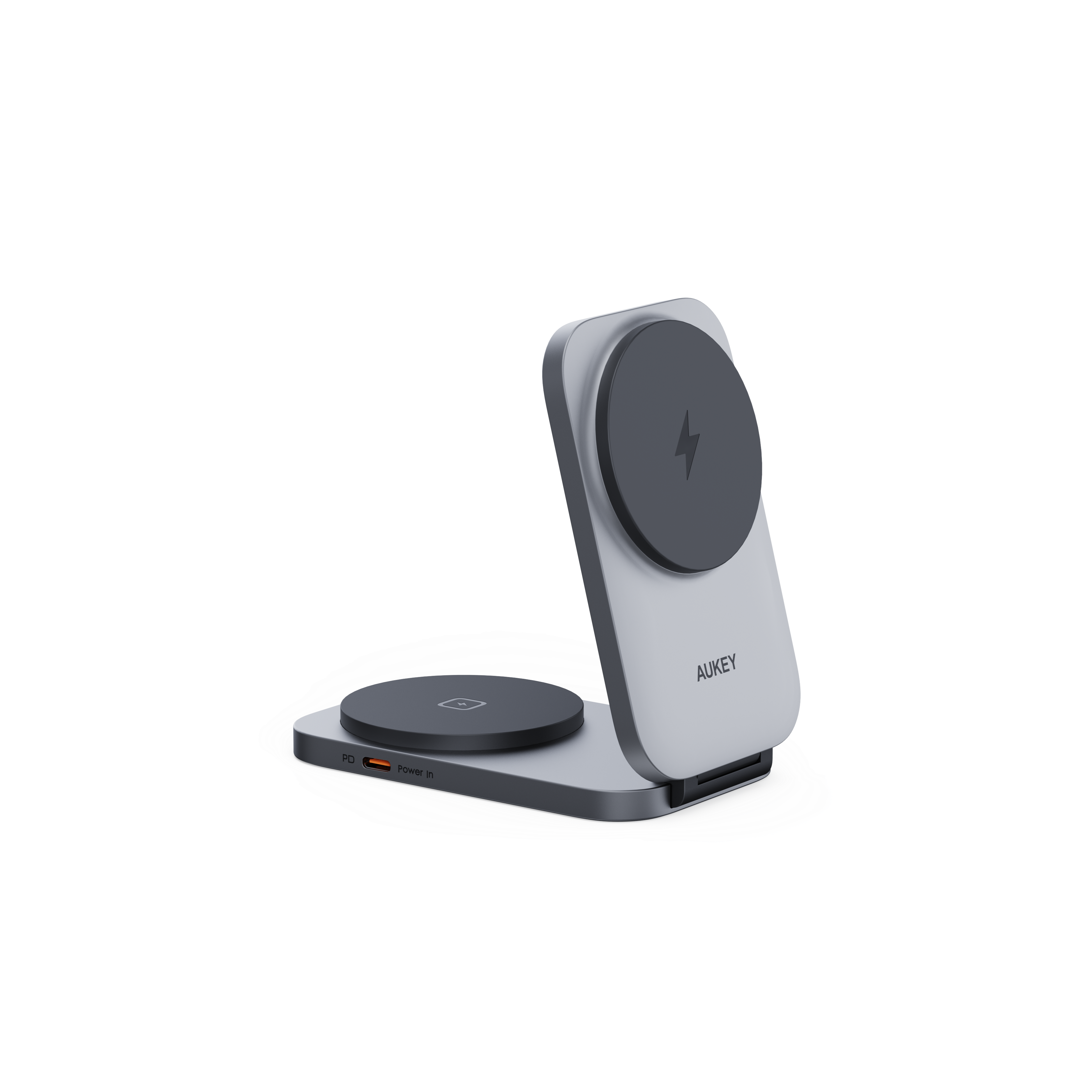 AUKEY LC-MC212 MagFusion Flex faltbare 2-in-1 Magnetische Wireless Ladestation