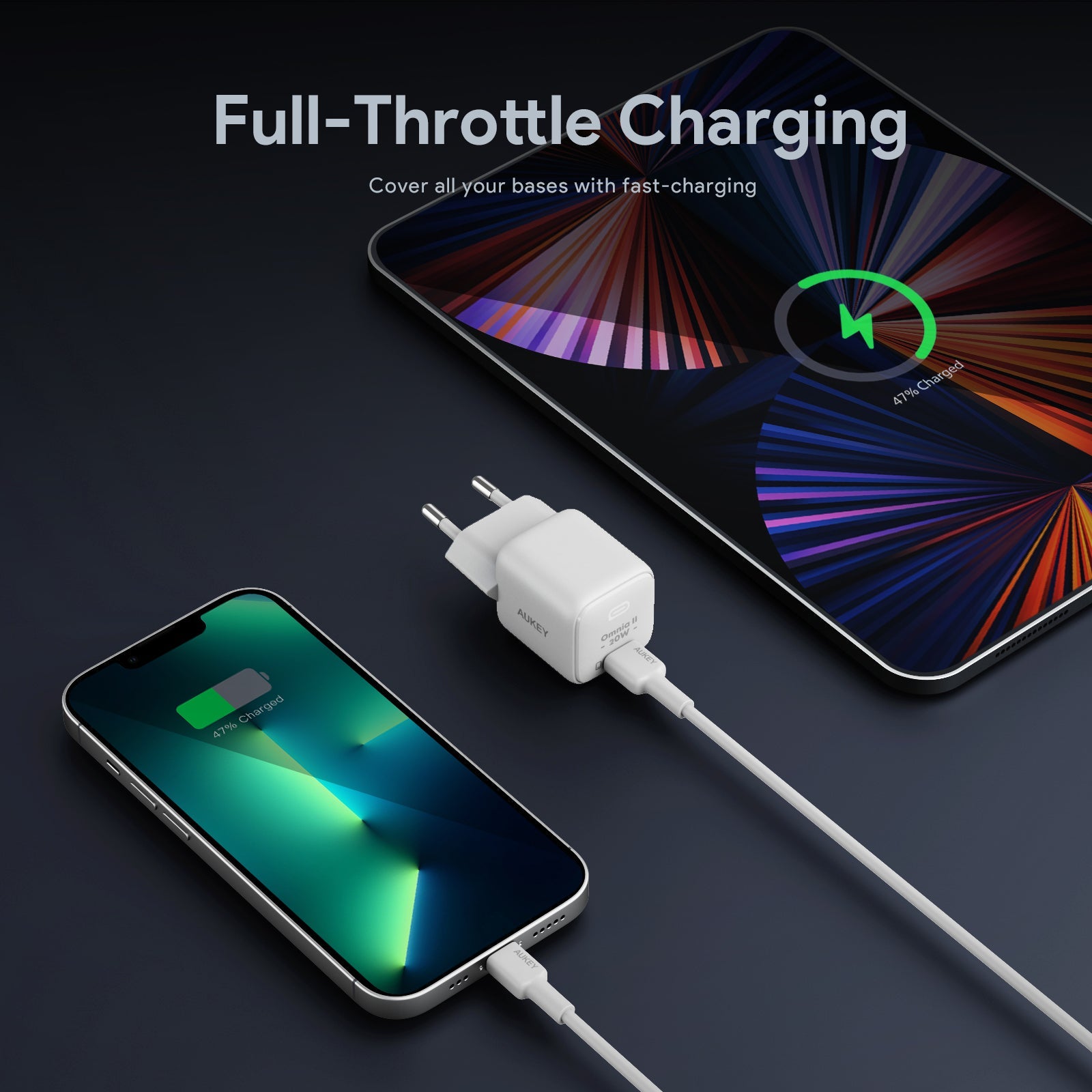 AUKEY PA-B1T Mini 20W USB-C PD Wandladegerät