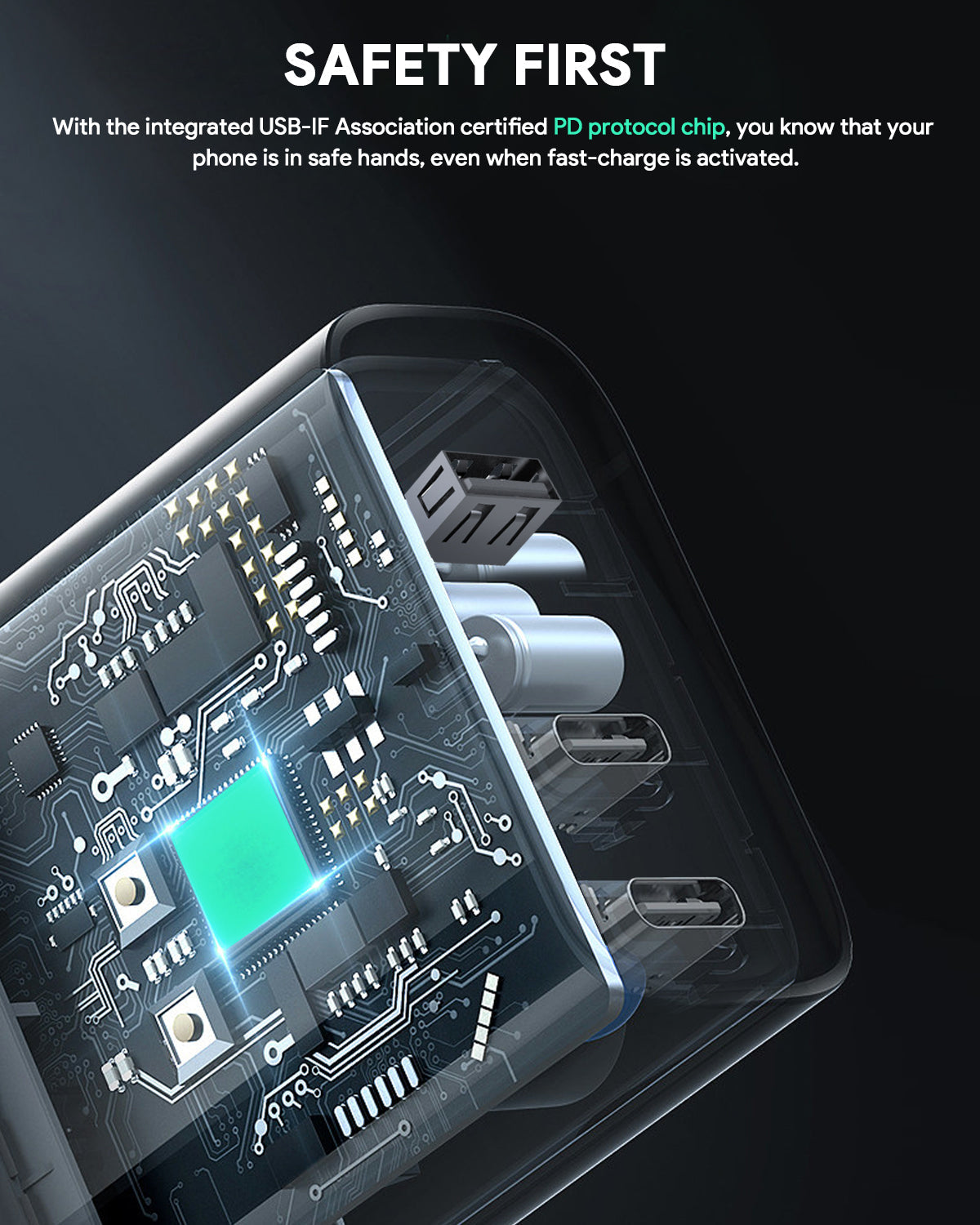 AUKEY PA-B7O Omnia II Mix 140W Wandladegerät