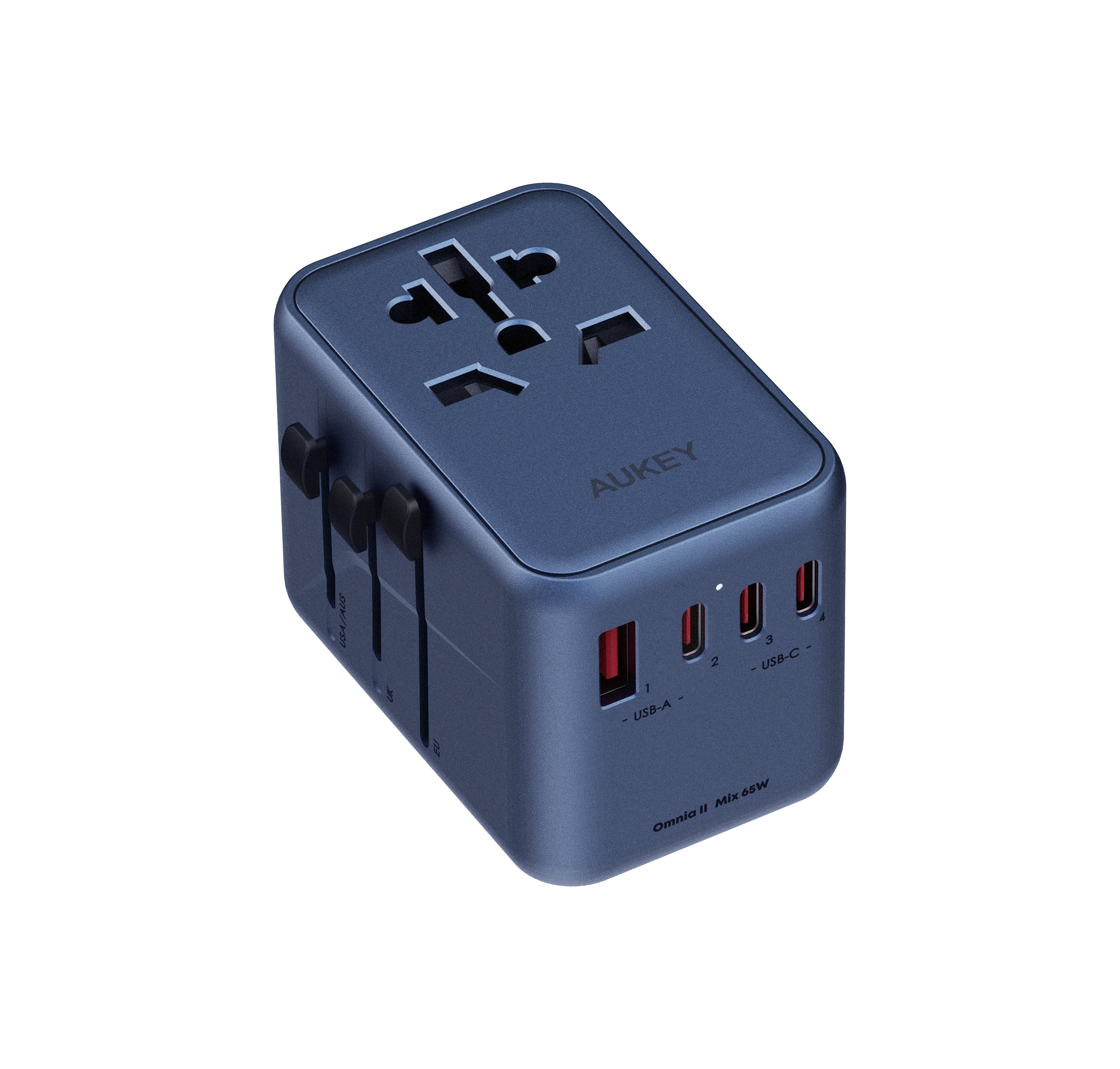 Travel Mate 65W GaN Universal Adapter with USB Ports