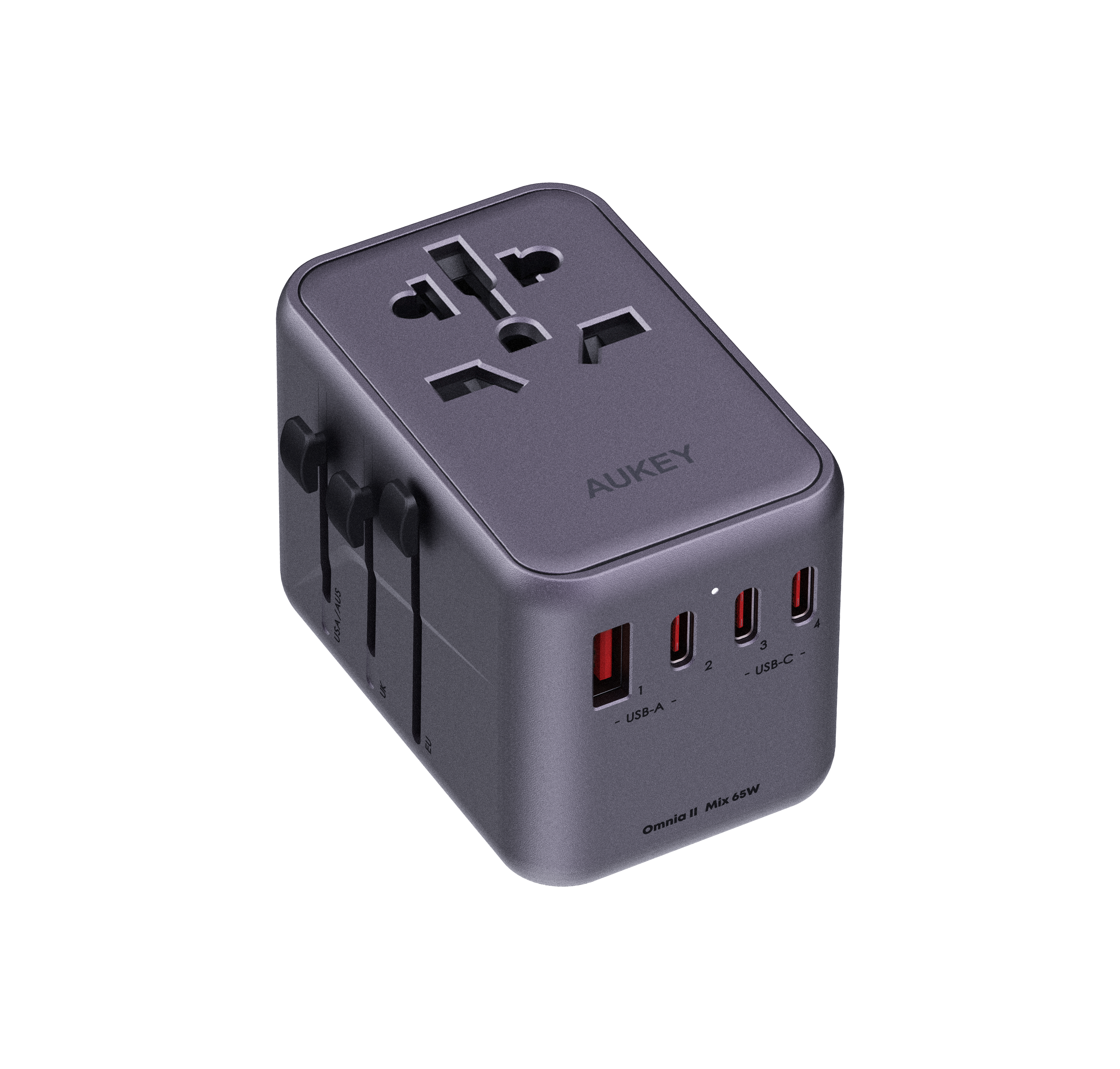 Travel Mate 65W GaN Universal Adapter with USB Ports