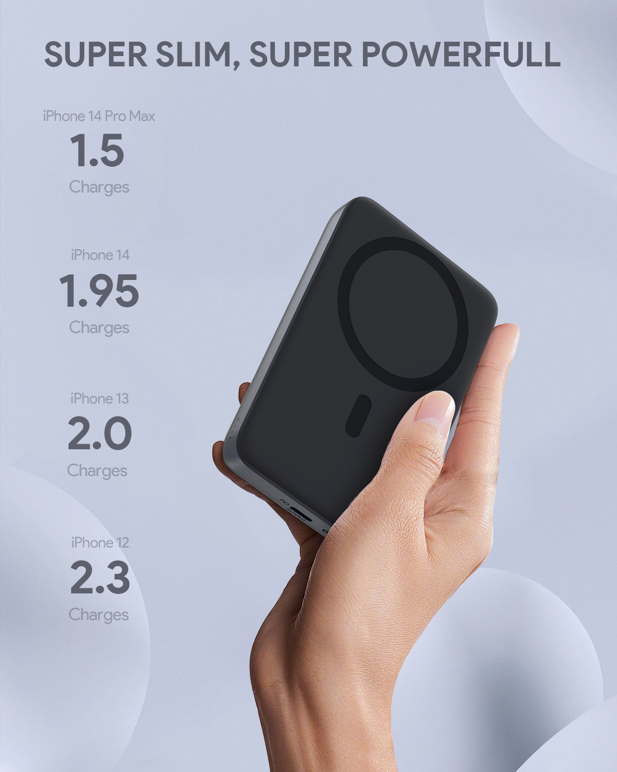 AUKEY PB-MS02 MagFusion 10000mAh 30W MagSafe Powerbank