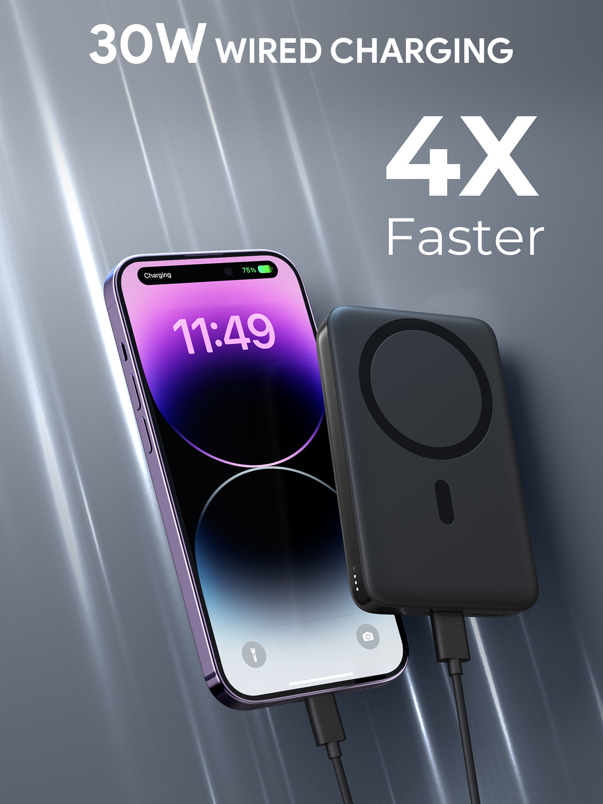 AUKEY PB-MS02 MagFusion 10000mAh 30W MagSafe Powerbank