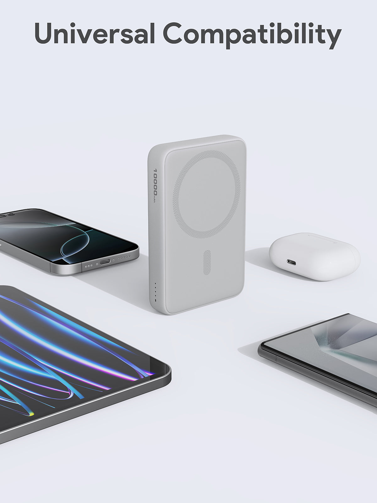 AUKEY MS04 MagFusion Slim 10000 Magnetische kabellose Lade-Powerbank