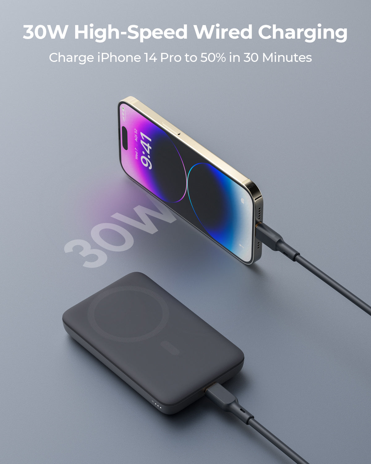 AUKEY PB-MS06 MagFusion 10000mAh magnetische kabellose Lade-Powerbank