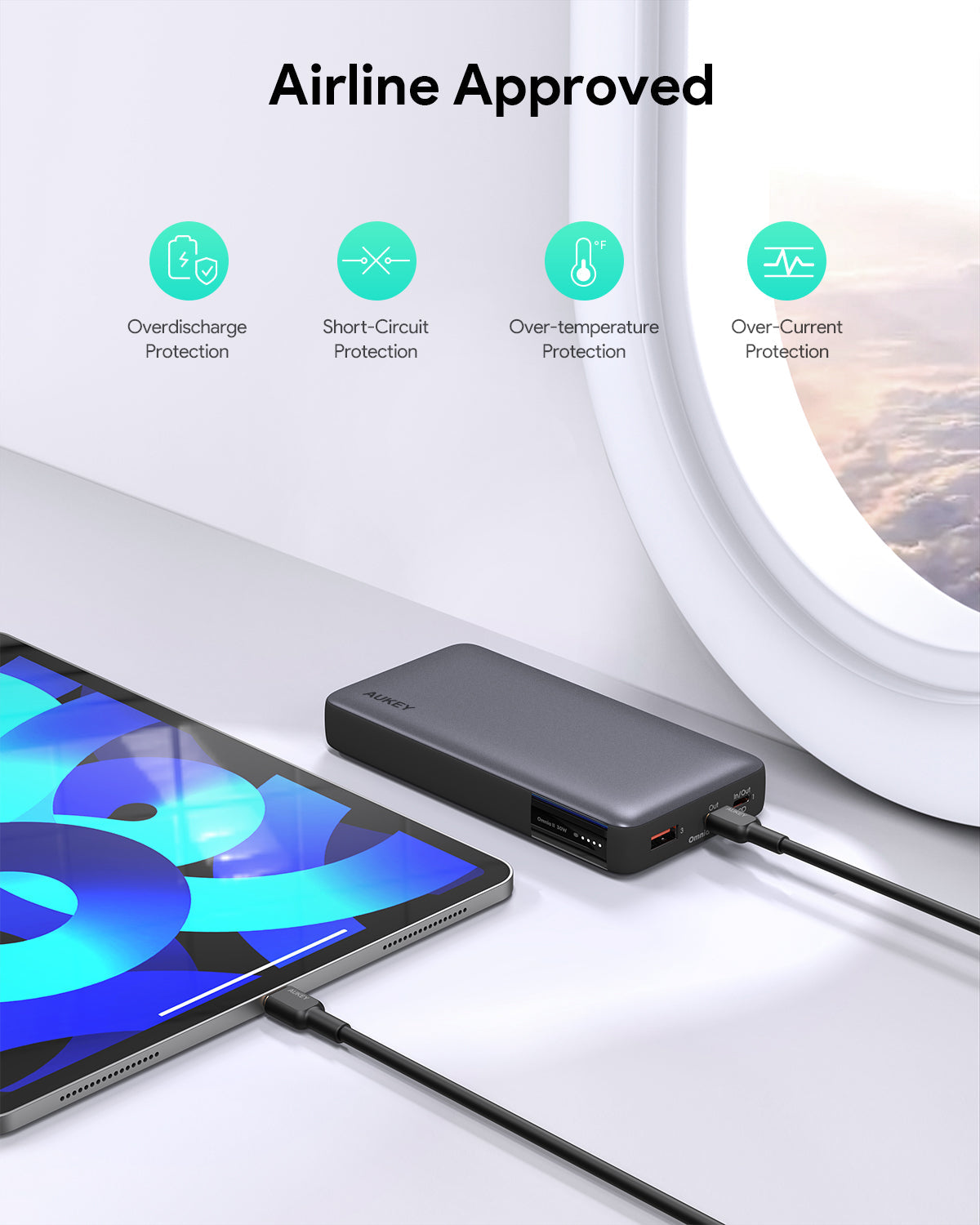 AUKEY PB-Y42 30W 20000mAh Tragbare Powerbank