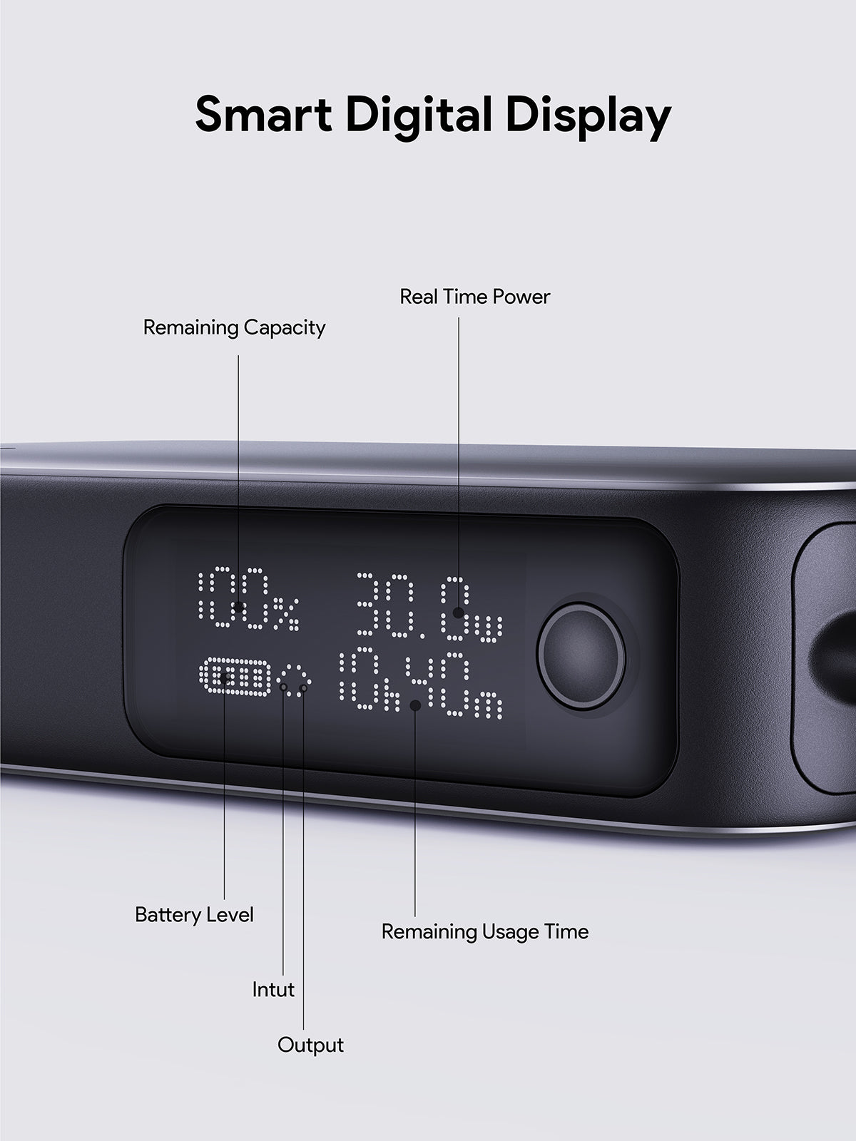 AUKEY PB-Y47 Spark Sling 10000 Kompakte Schnelllade-Powerbank mit integriertem USB-C-Kabel