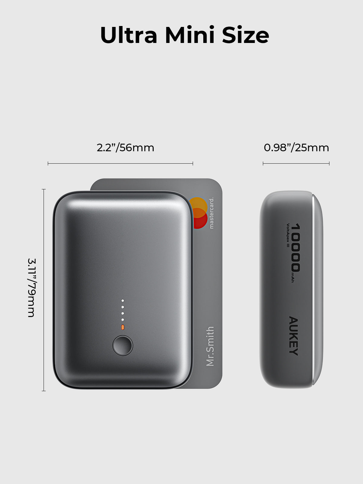 AUKEY PB-Y55 Spark Mini 10000 Kompakte Schnelllade-Powerbank