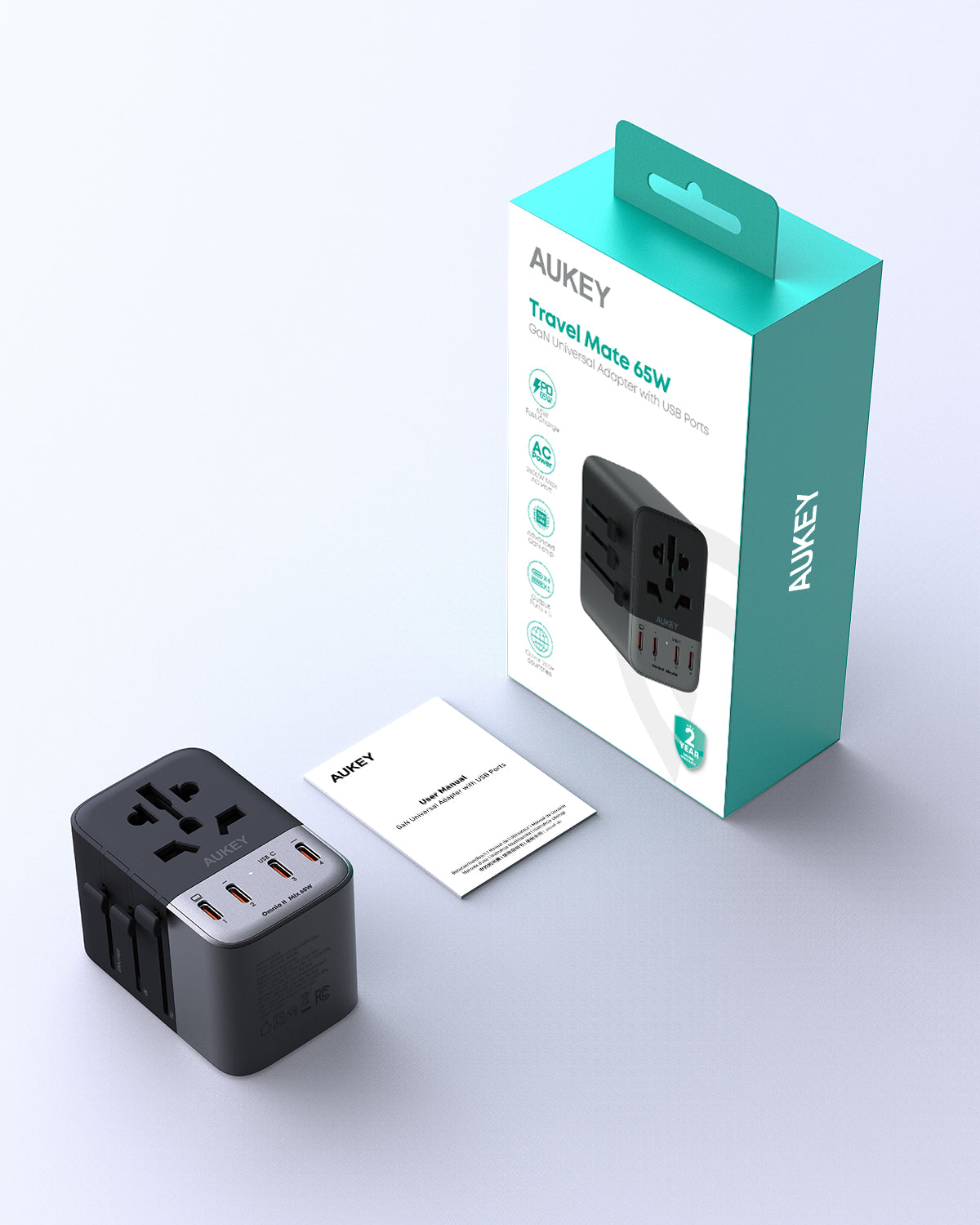 AUKEY PA-TA08A 65W GaN-Universaladapter