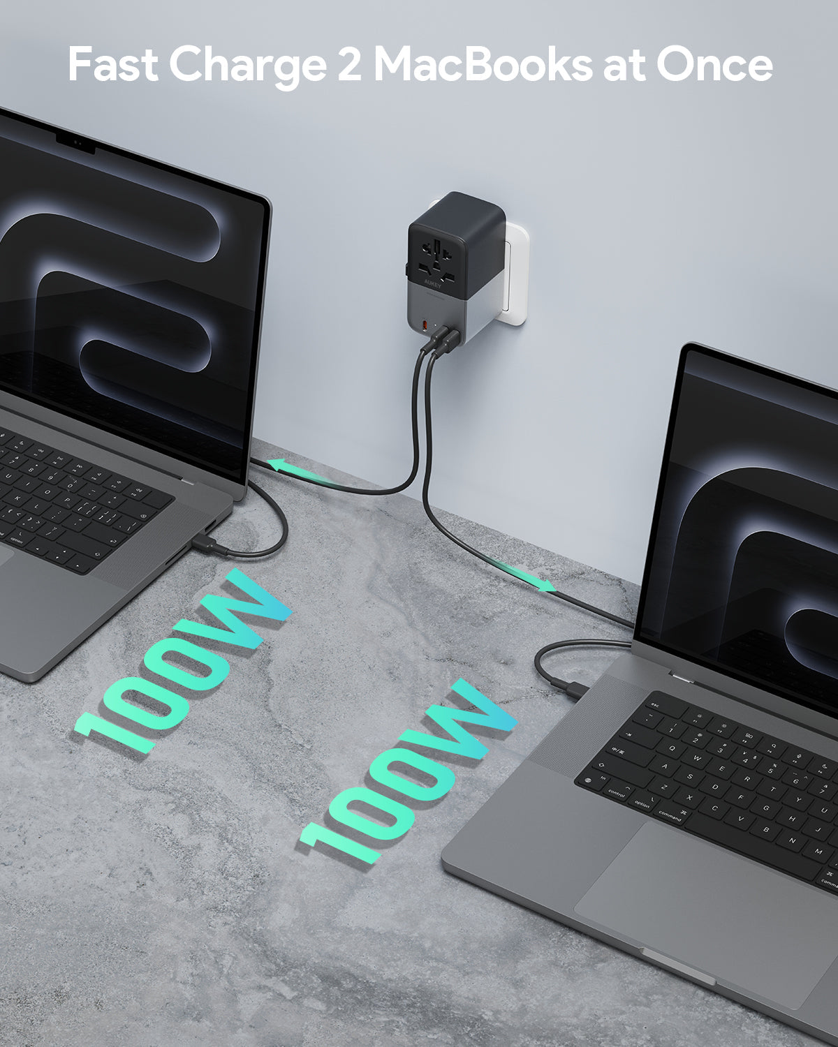 AUKEY PA-TA09A 100W GaN-Universaladapter