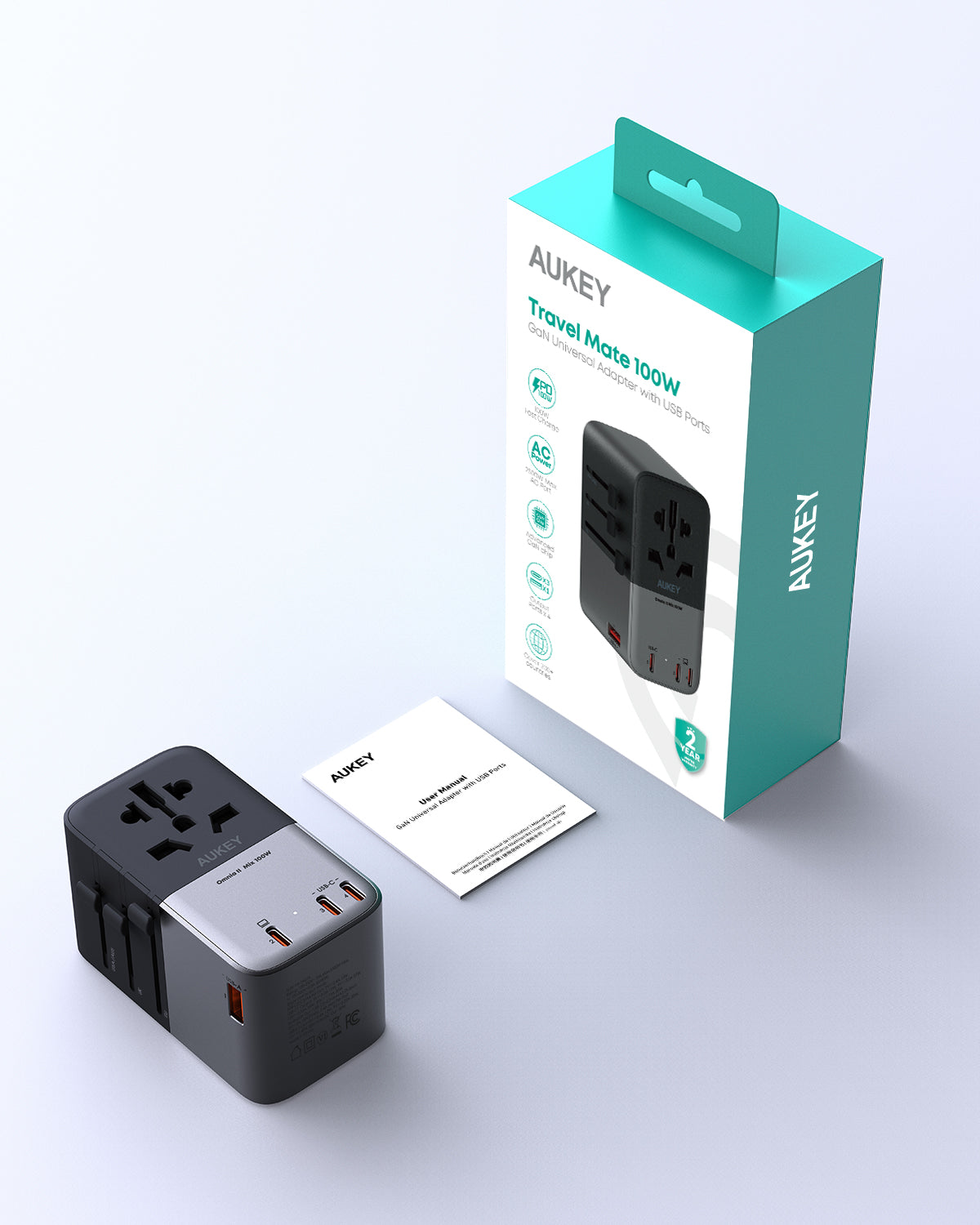 AUKEY PA-TA09A 100W GaN-Universaladapter