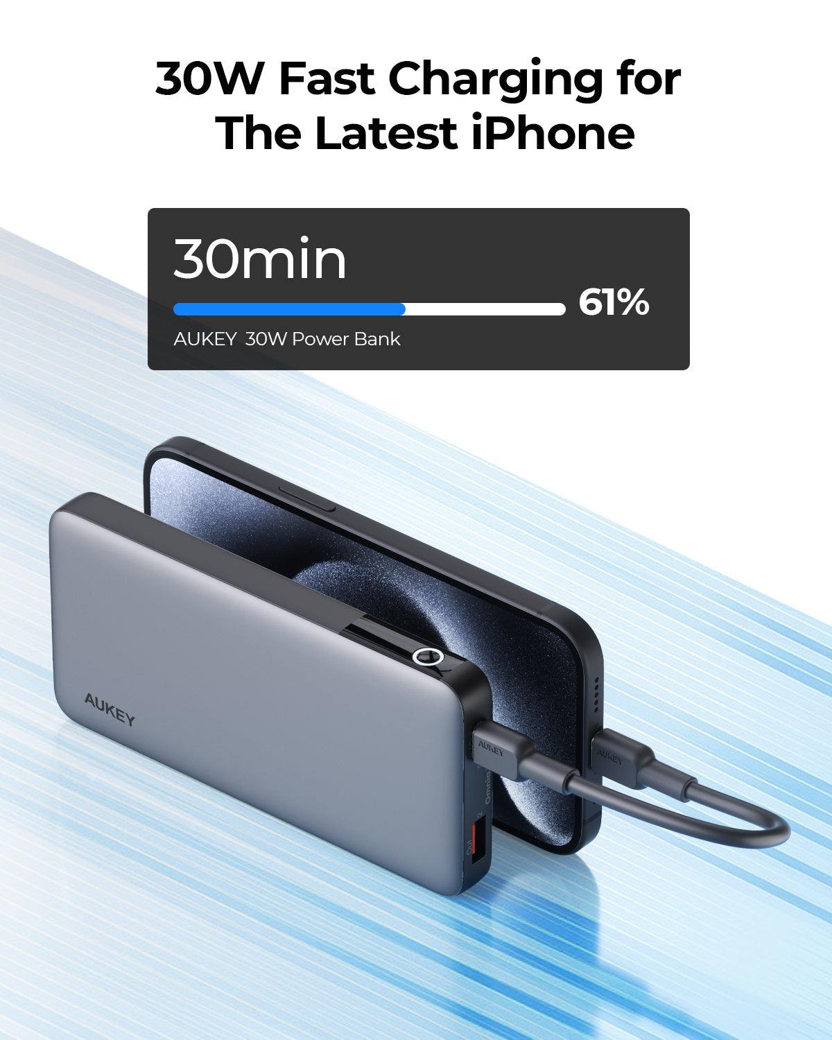 AUKEY PB-Y41 30W 10000mAh Tragbare Powerbank