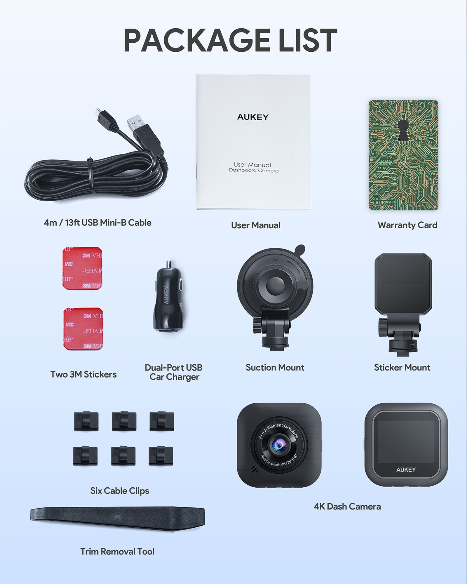 AUKEY Dashcam 4K DRS1