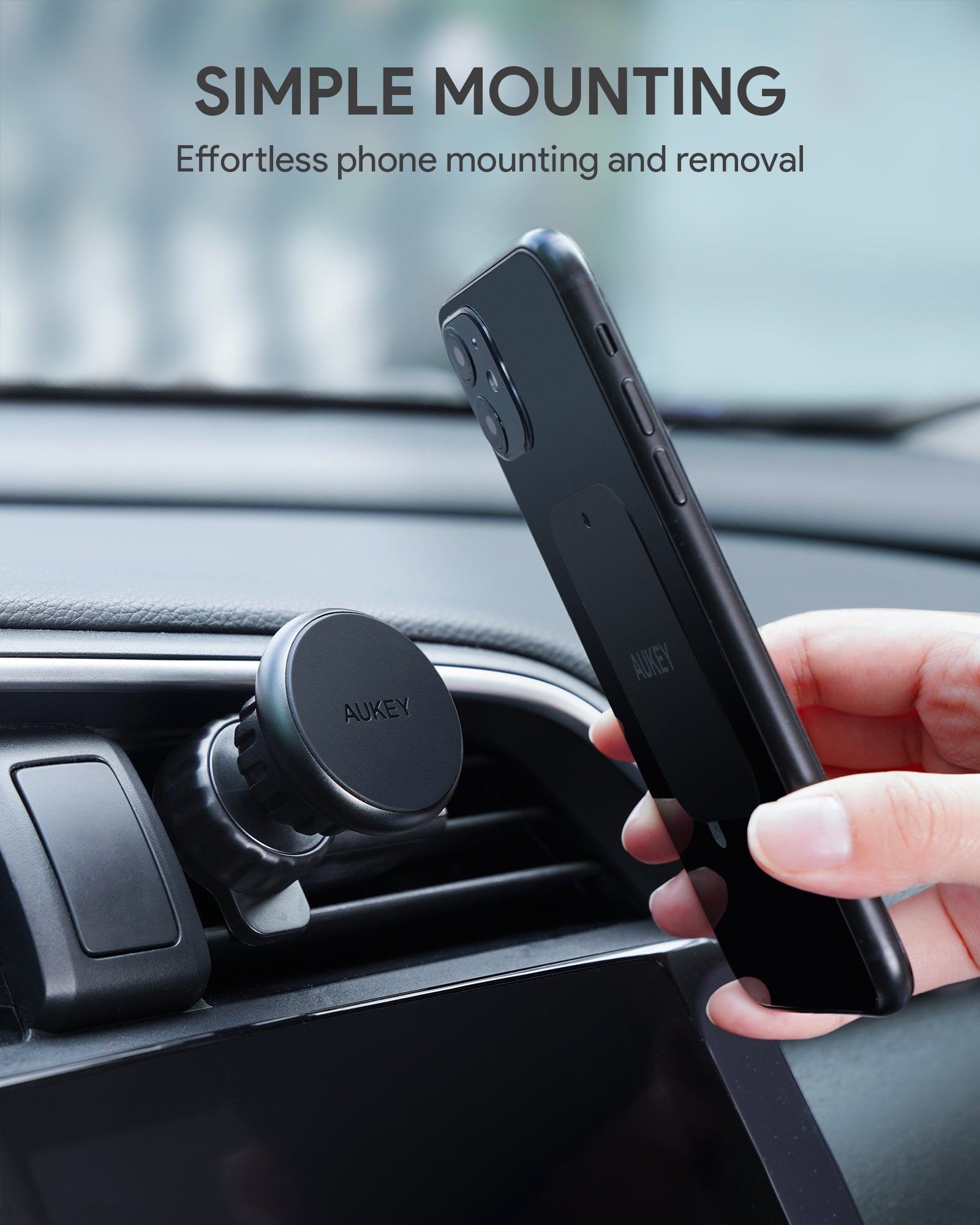 AUKEY HD-C74 Autotelefonhalterung, Schwarz