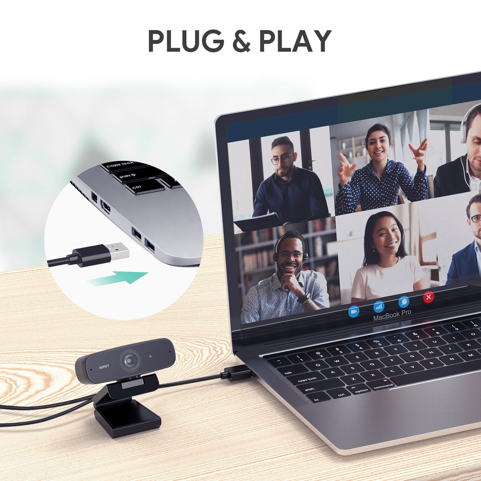 AUKEY PC-W3 Impression 1080p-Webcam