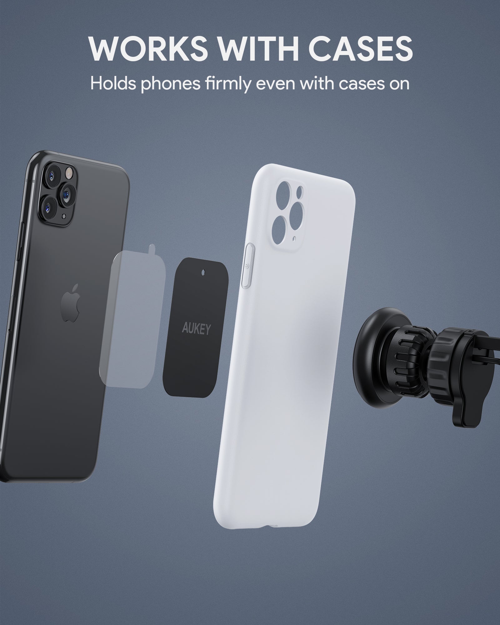 AUKEY HD-C74 Autotelefonhalterung, Schwarz