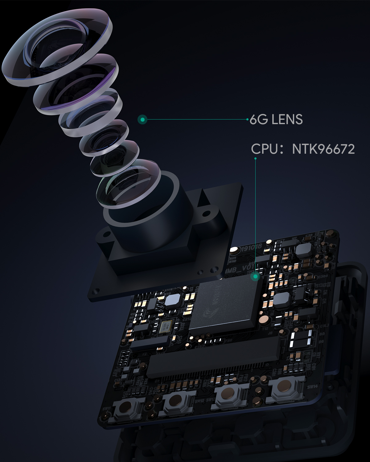 AUKEY DRA5 Mini-Dashcam, Dashcam mit 1080p Full HD, LCD-Display mit 1,5 Zoll, Autokamera mit 170°-Weitwinkelobjektiv, Schwarz