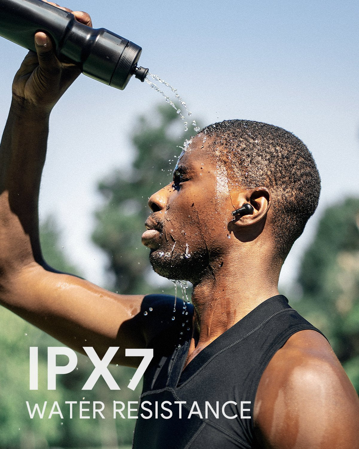 AUKEY EP-T27 Soundstream Kabellose Ohrhörer mit Geräuschunterdrückung und IPX7 wasserdicht, Bluetooth-Kopfhörer Schwarz