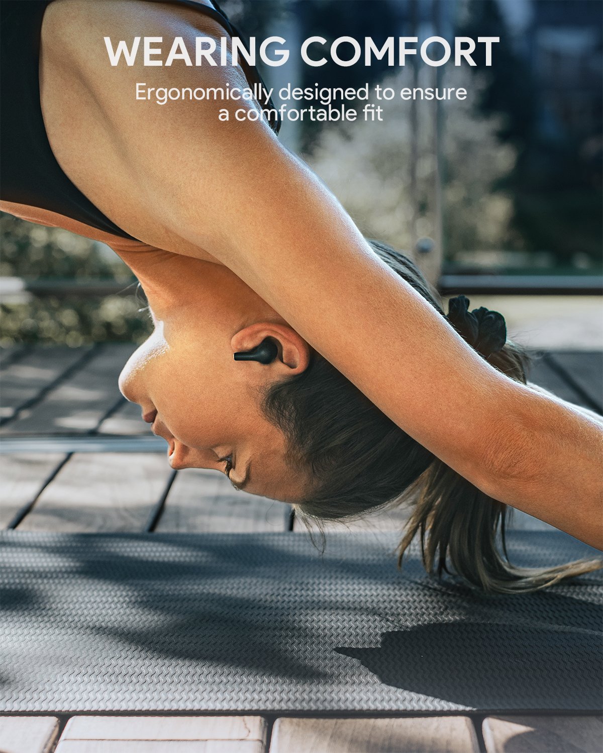 AUKEY EP-T27 Soundstream Kabellose Ohrhörer mit Geräuschunterdrückung und IPX7 wasserdicht, Bluetooth-Kopfhörer Schwarz