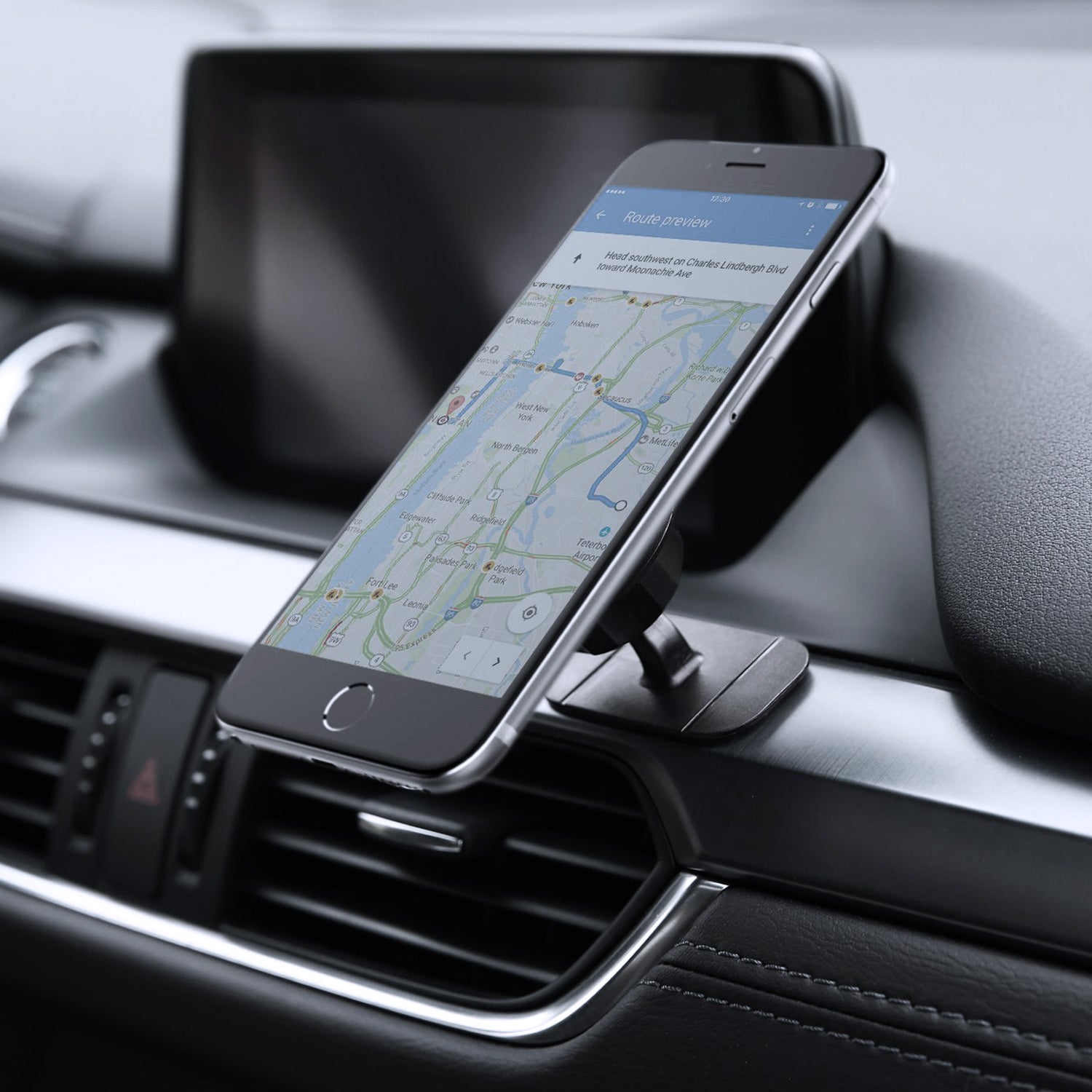 AUKEY HD-C13 Autohalterung, aufgeklebte magnetische Telefonhalterung für das Armaturenbrett für IOS, Android, Windows-Smartphones und mehr