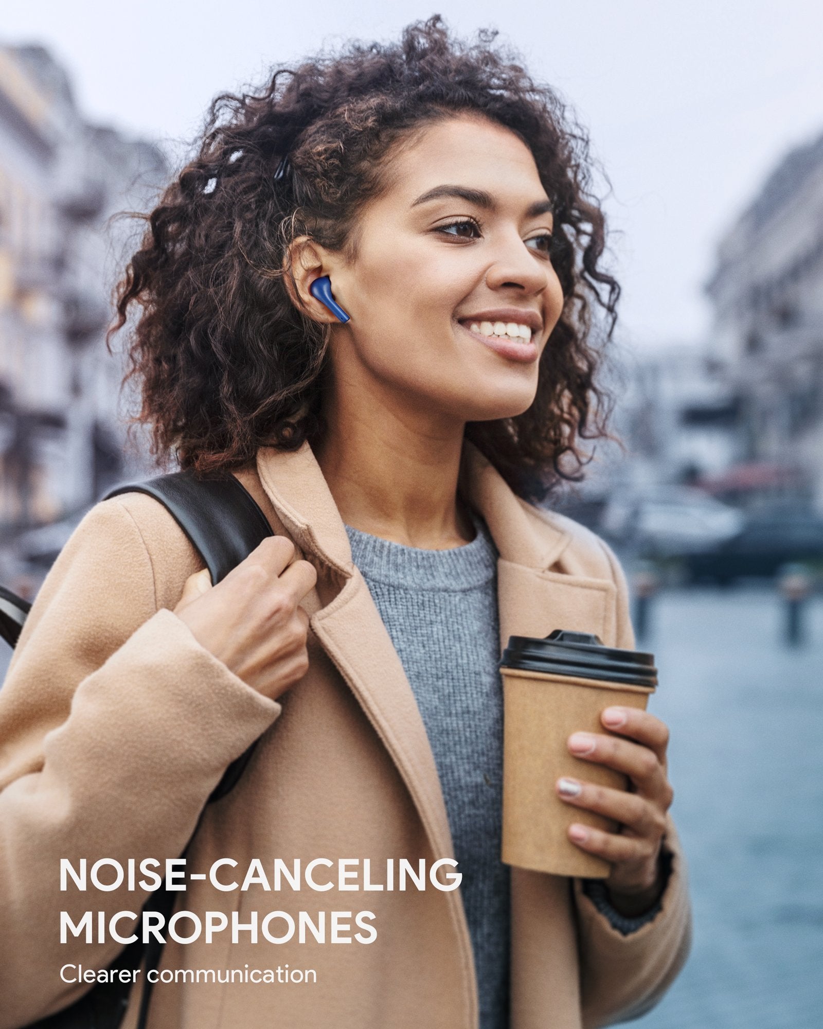 AUKEY EP-T21S Move - Kompakte Kabellose Ohrhörer 3D Surround Sound Blau