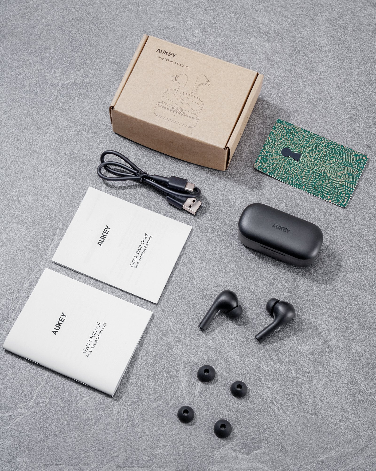 AUKEY EP-T21S Move - Kompakte Kabellose Ohrhörer 3D Surround Sound