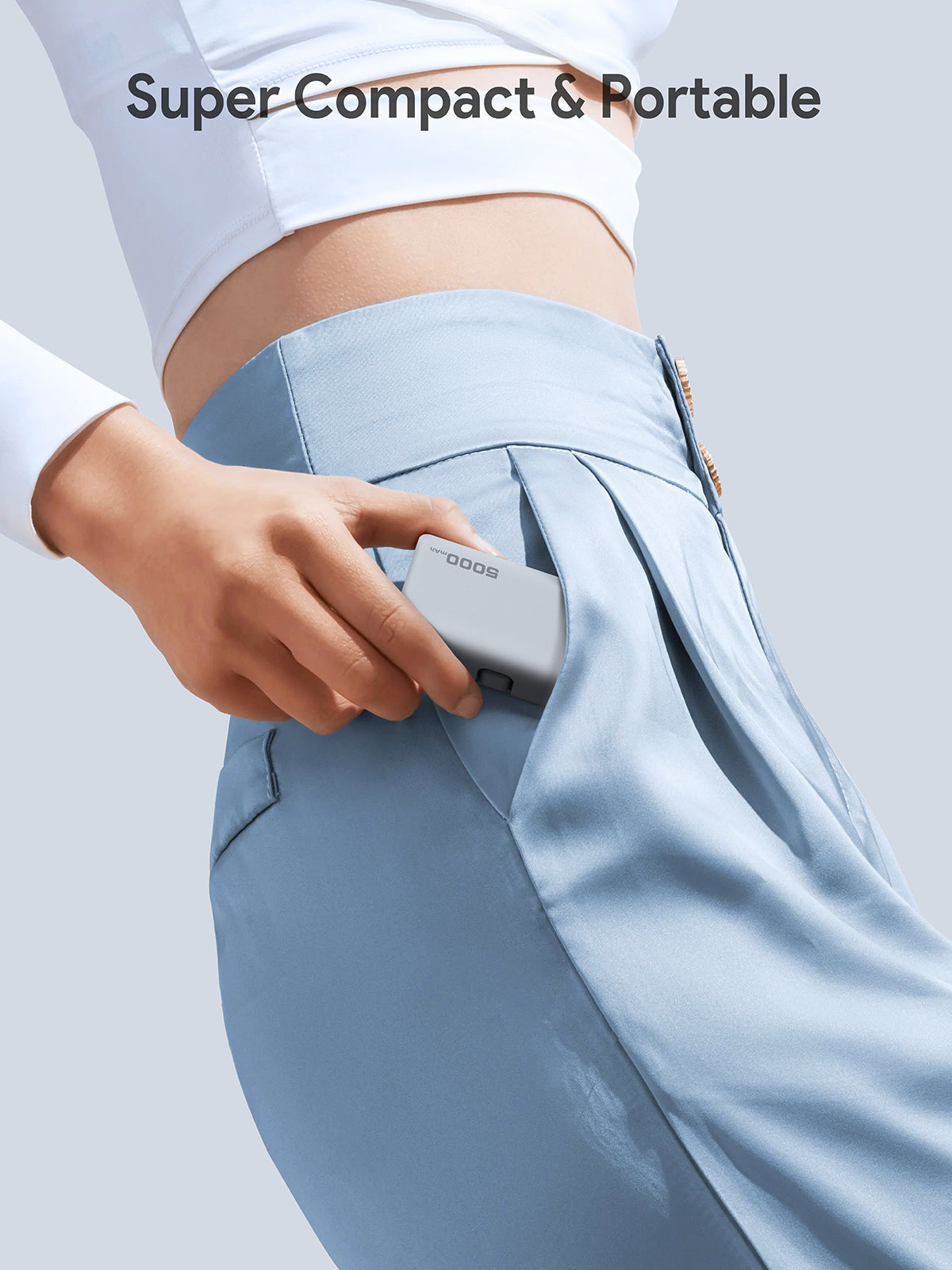 AUKEY PB-Y59 Spark Mini 5000 Tragbare Powerbank mit integriertem USB-C-Anschluss