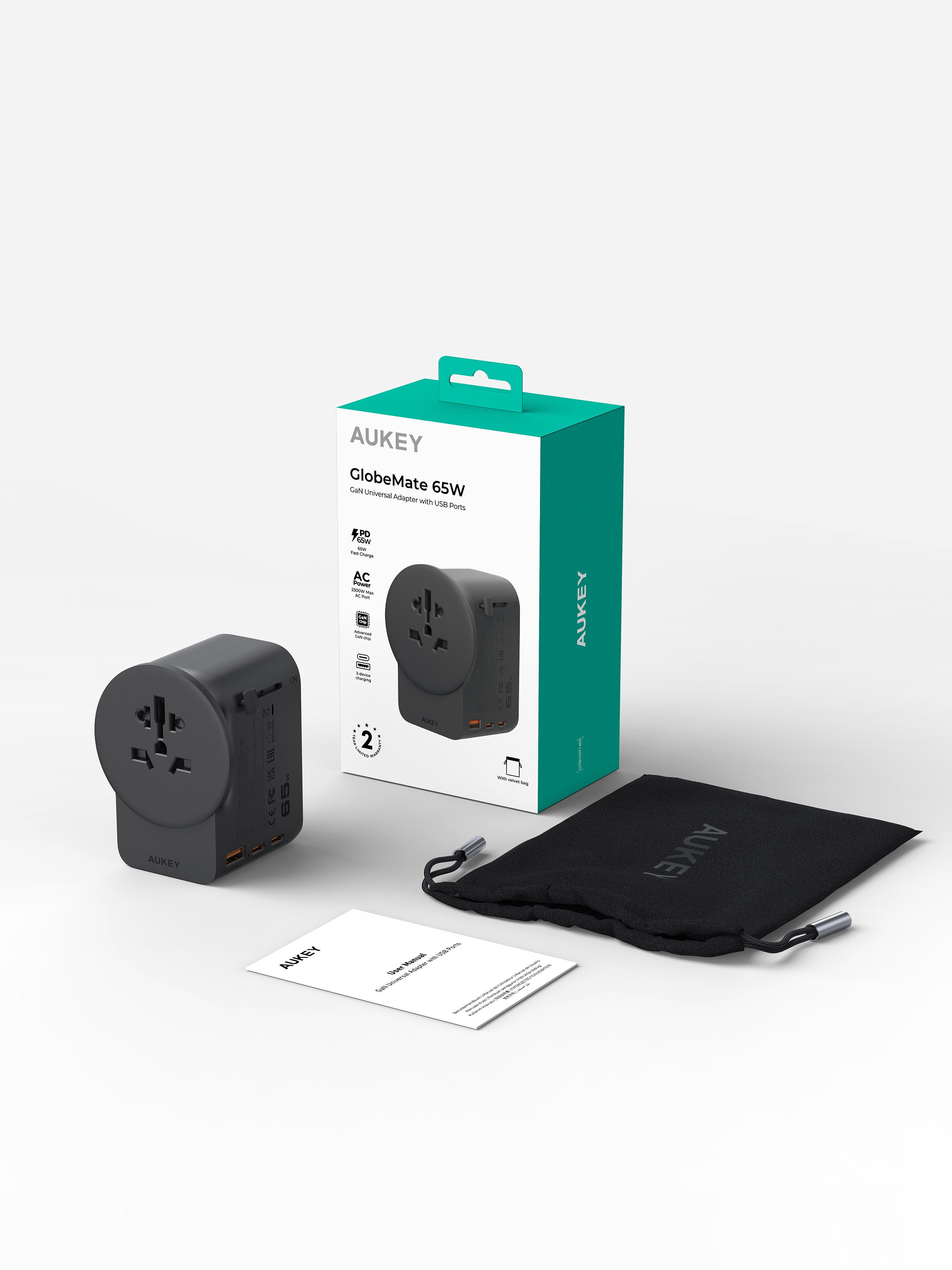 AUKEY PA-TA11A 65W GaN-Universaladapter