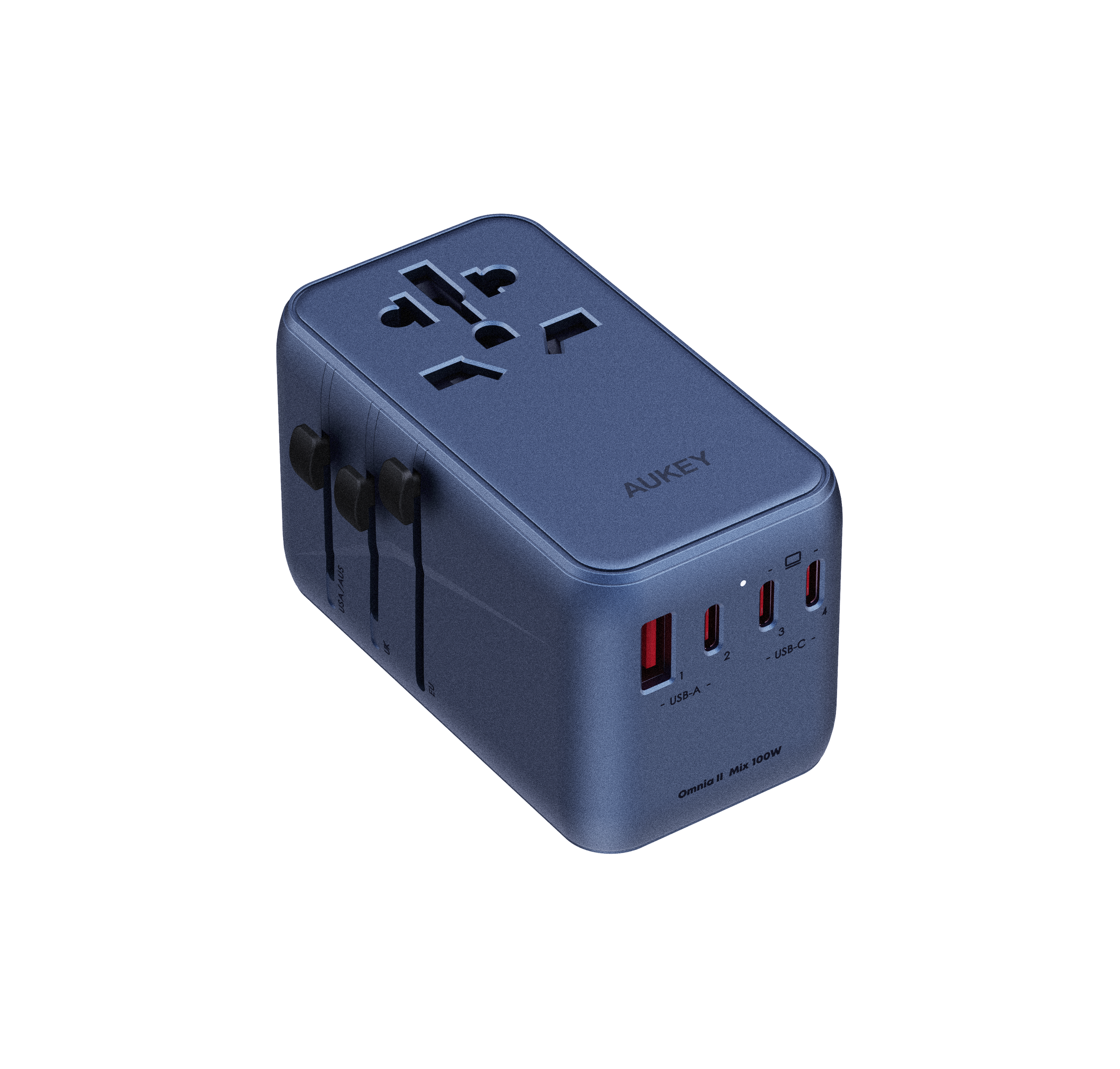 Travel Mate 100W GaN Universal Adapter with USB Ports