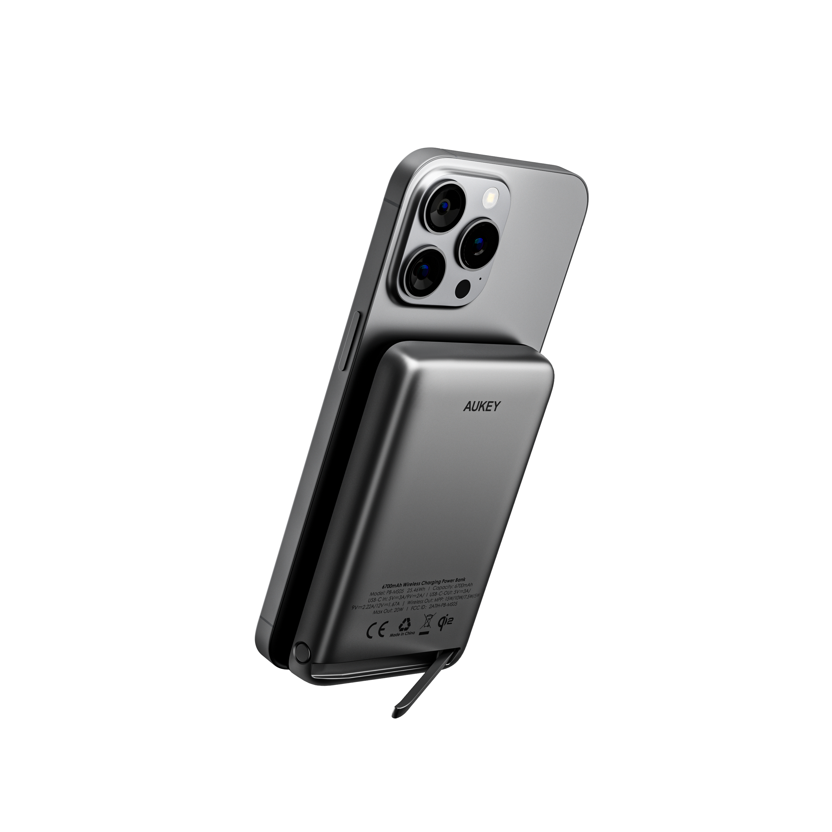 AUKEY PB-MS05 MagFusion 6700mAh magnetische kabellose Lade-Powerbank