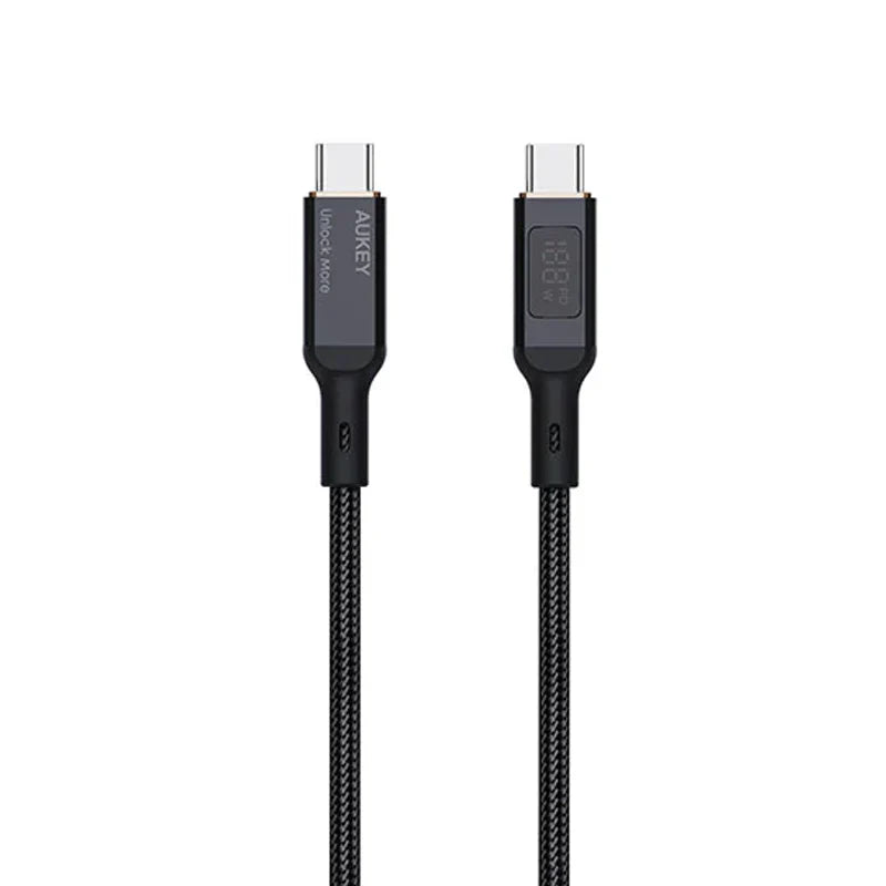 AUKEY CB-MCC101 | 100W 1m USB-C to USB-C LCD Cable