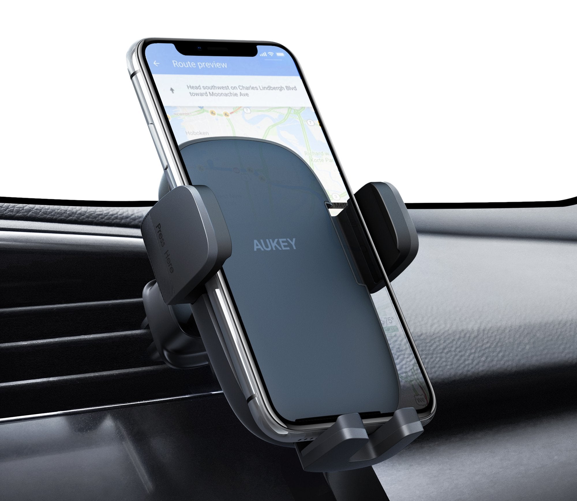 AUKEY HD-C58 Handyhalterung Auto Luftauslass-Halterung mit Verbesserter Clip, KFZ-Handyhalter