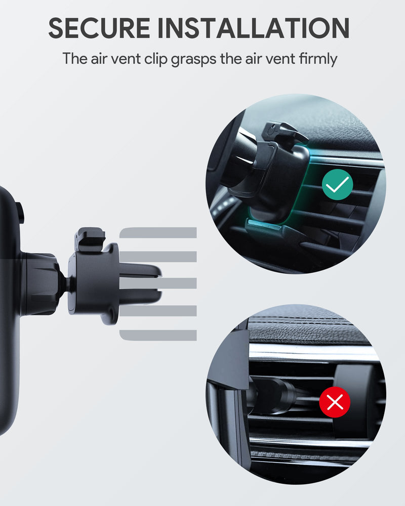AUKEY HD-C58 Handyhalterung Auto Luftauslass-Halterung mit Verbesserter Clip, KFZ-Handyhalter