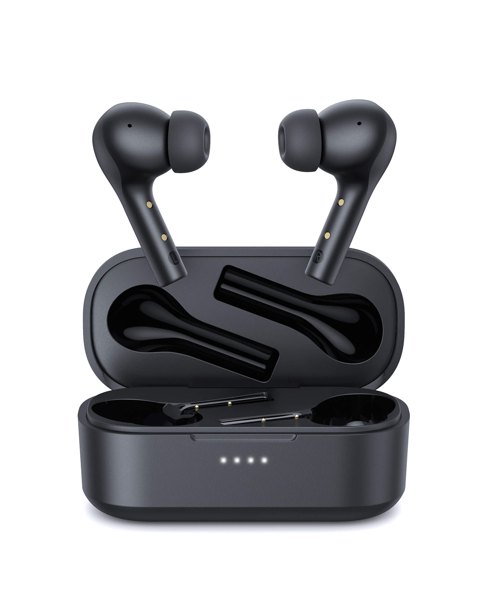 AUKEY EP-T21P Kabellose Lade-Ohrhörer 10mm Treiber IPX6, Bluetooth Kopfhörer Schwarz