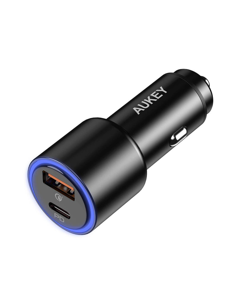 AUKEY LED Car Charger Dual USB A&C 36W