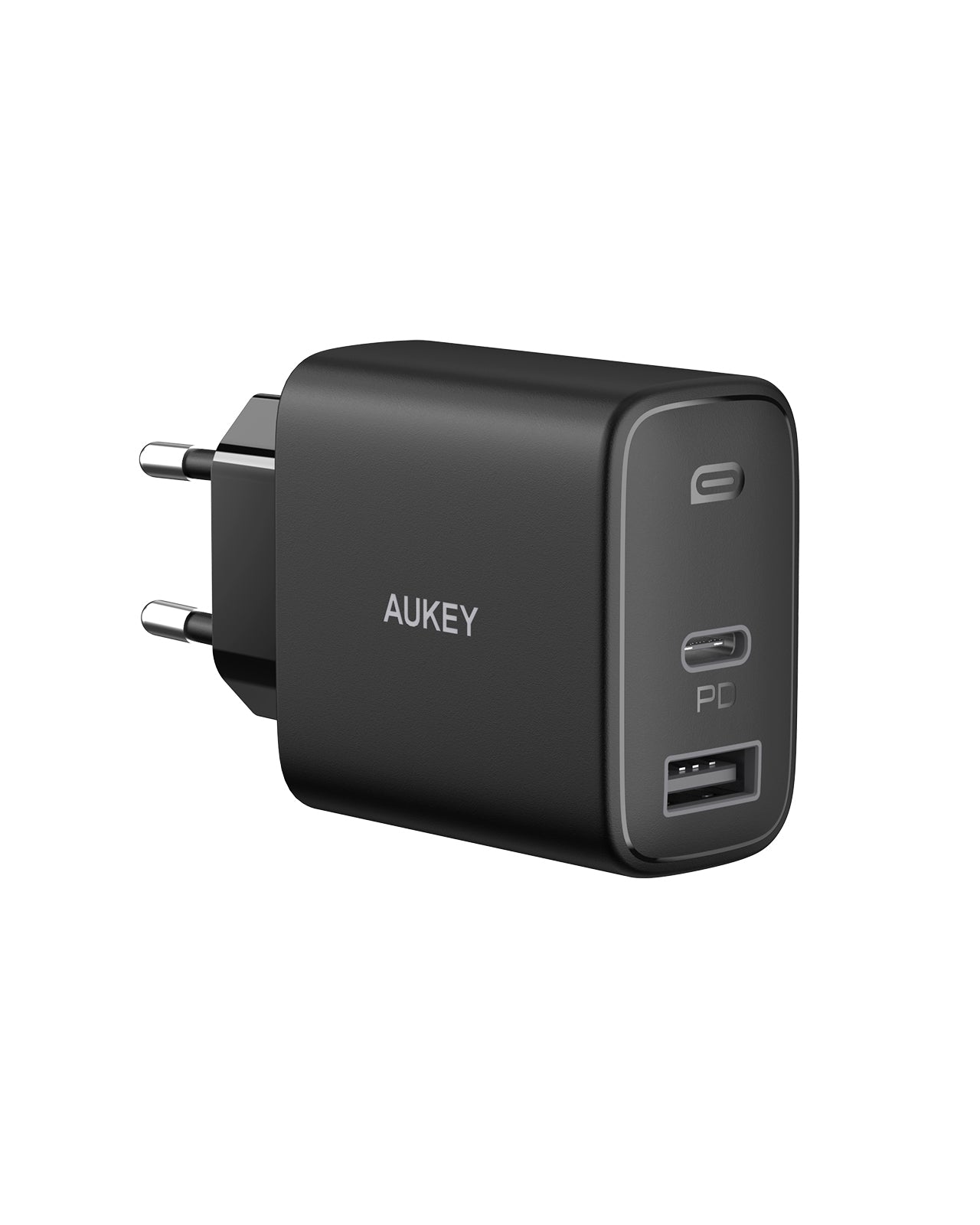 AUKEY PA-F3S Schnell LadegeräMix 32W Dual-Port Würfel Stecker Leistung, Schwarz