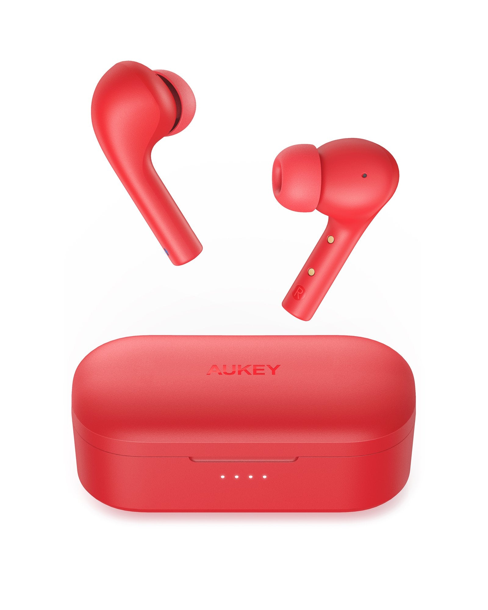AUKEY EP-T21S Move - Kompakte Kabellose Ohrhörer 3D Surround Sound Rot